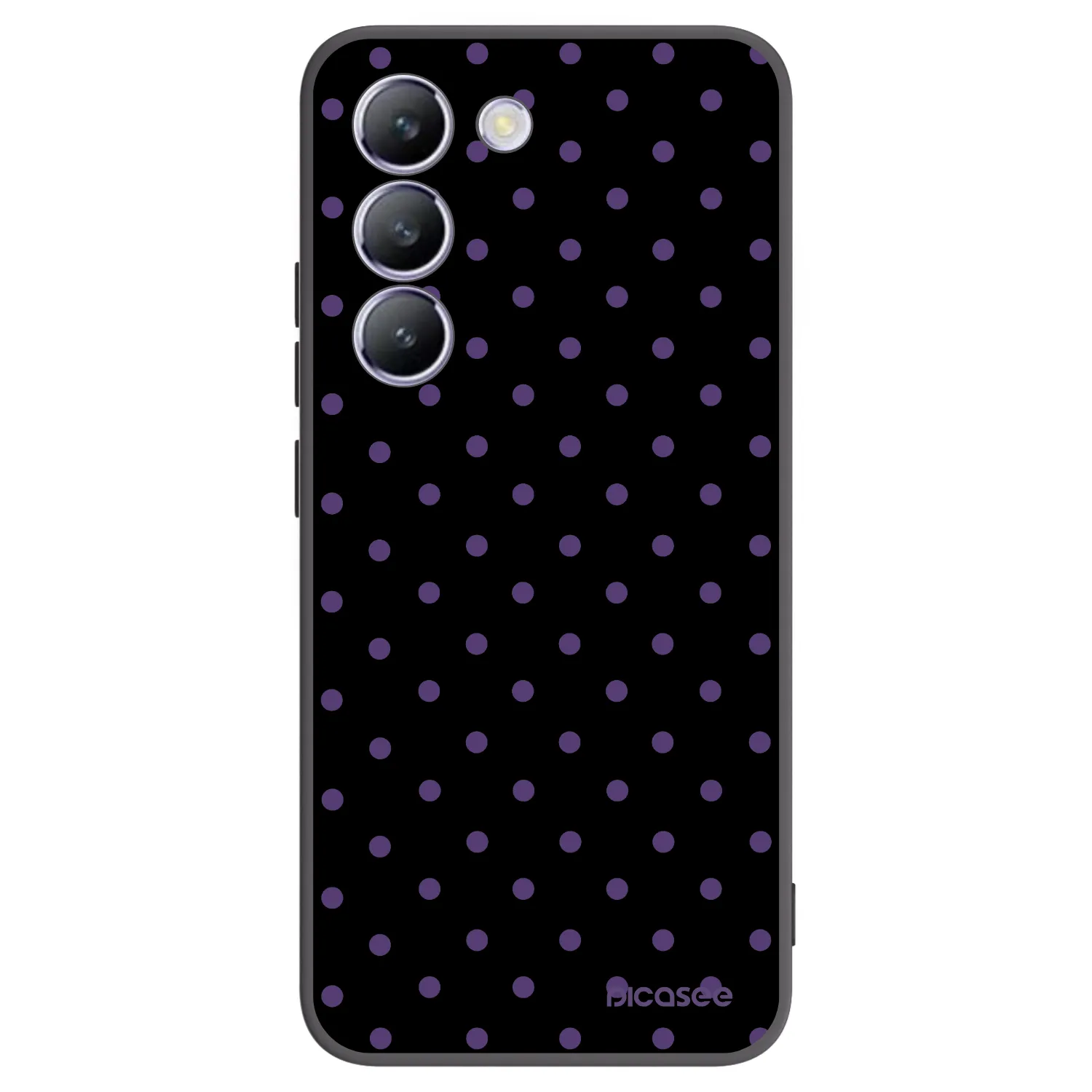 Picasee silikonski črni ovitek za Vivo V40 SE 5G - Flickers