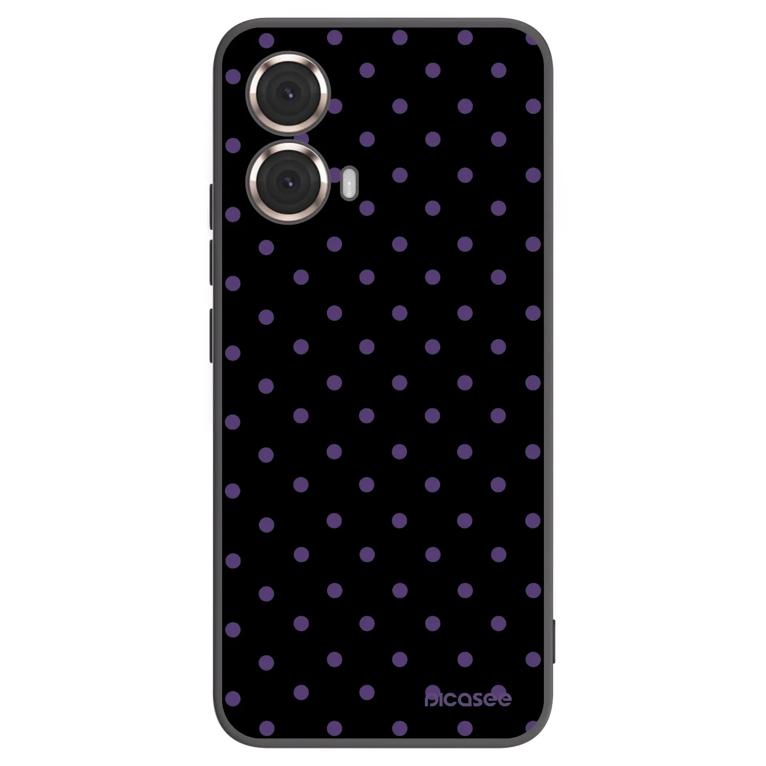 Picasee silikonski črni ovitek za Motorola Moto G85 - Flickers