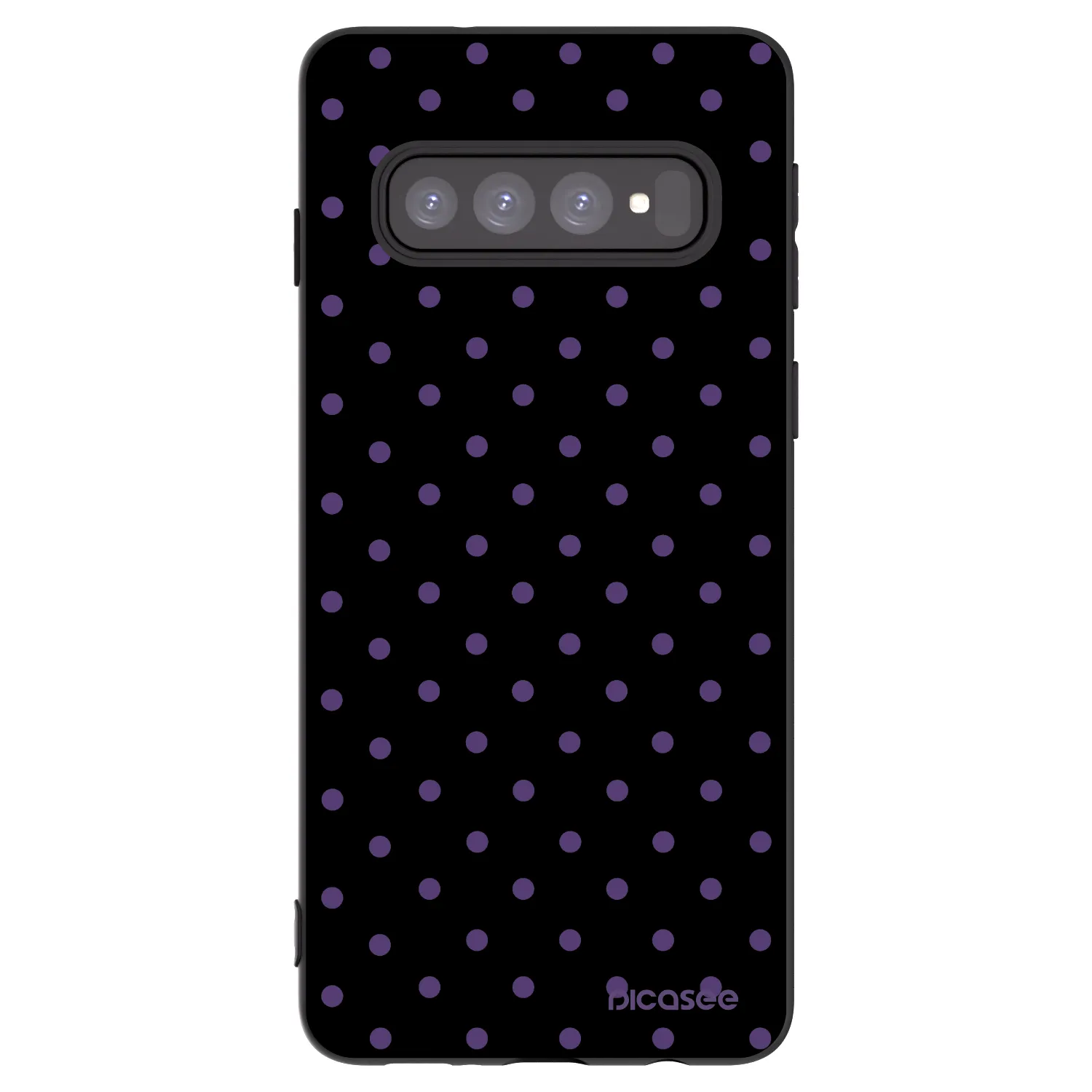 Picasee silikonski črni ovitek za Samsung Galaxy S10 G973 - Flickers