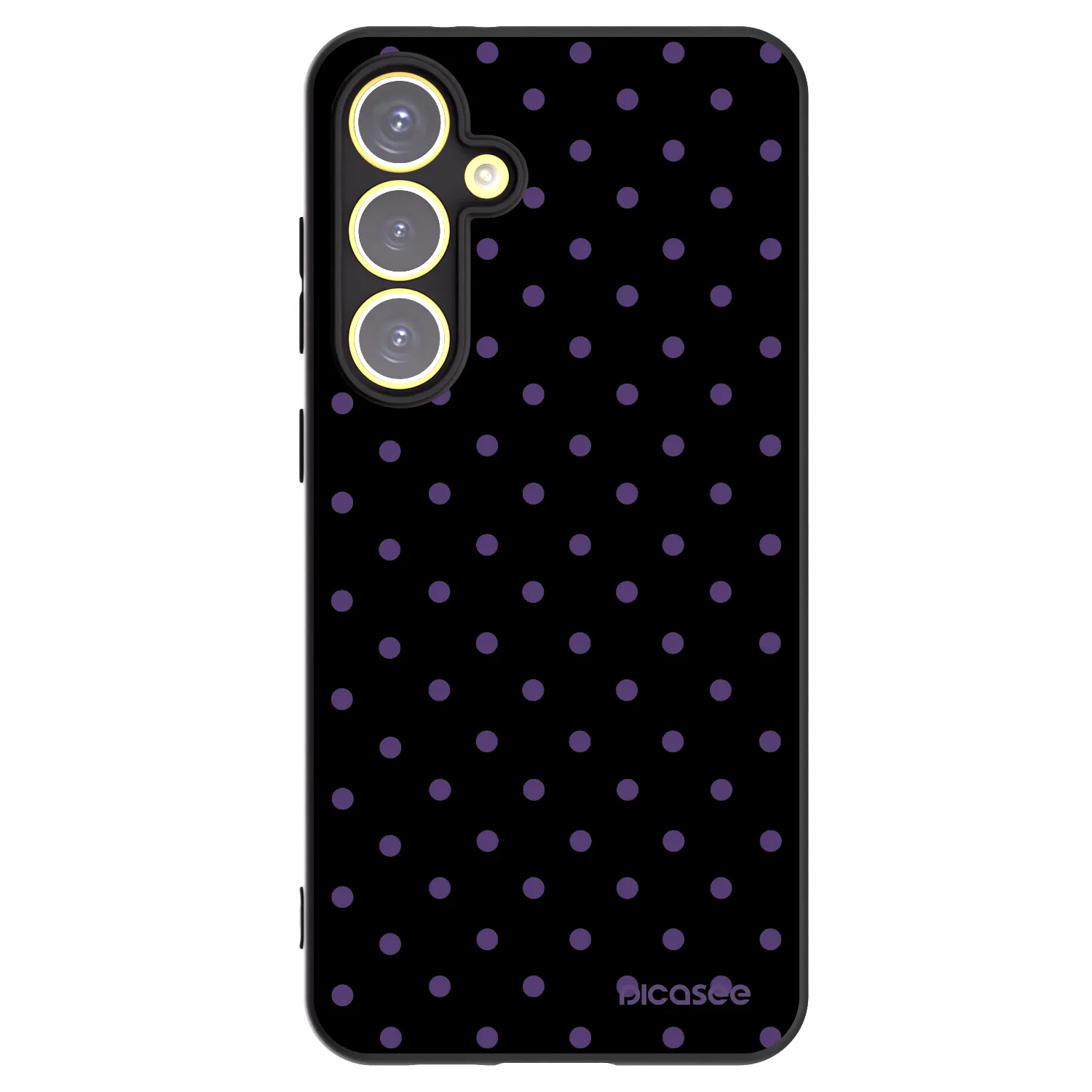 Picasee silikonski črni ovitek za Samsung Galaxy S24 FE S721B - Flickers