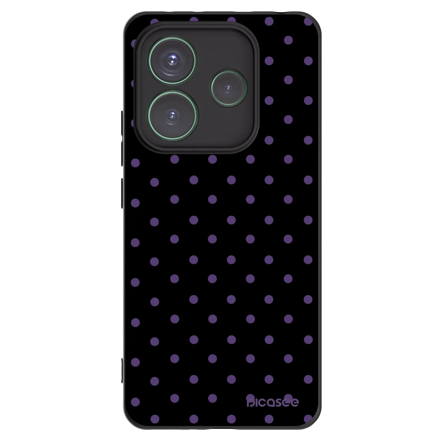 Picasee silikonski črni ovitek za Xiaomi Redmi Note 14 5G - Flickers