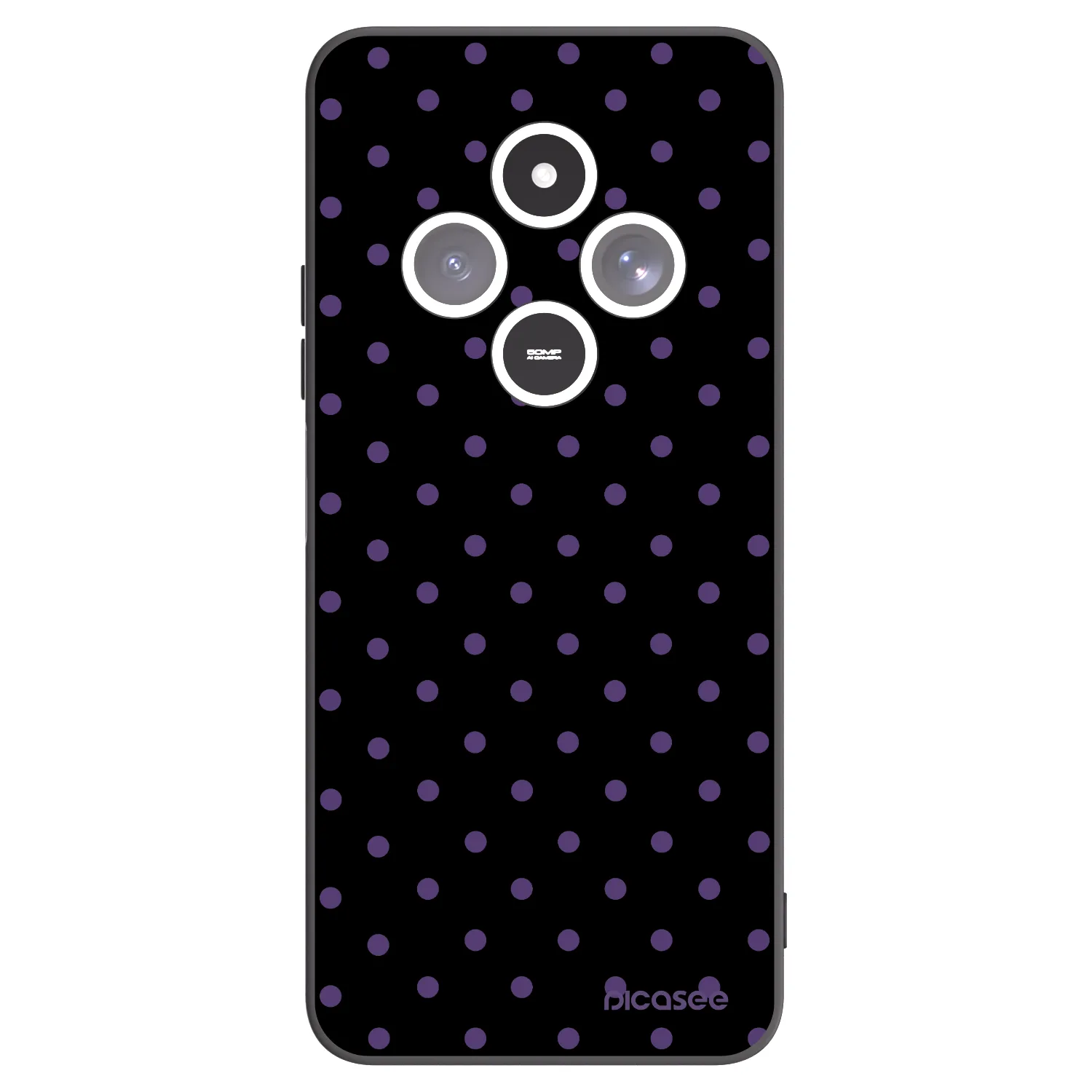 Picasee silikonski črni ovitek za Xiaomi Redmi 14C - Flickers