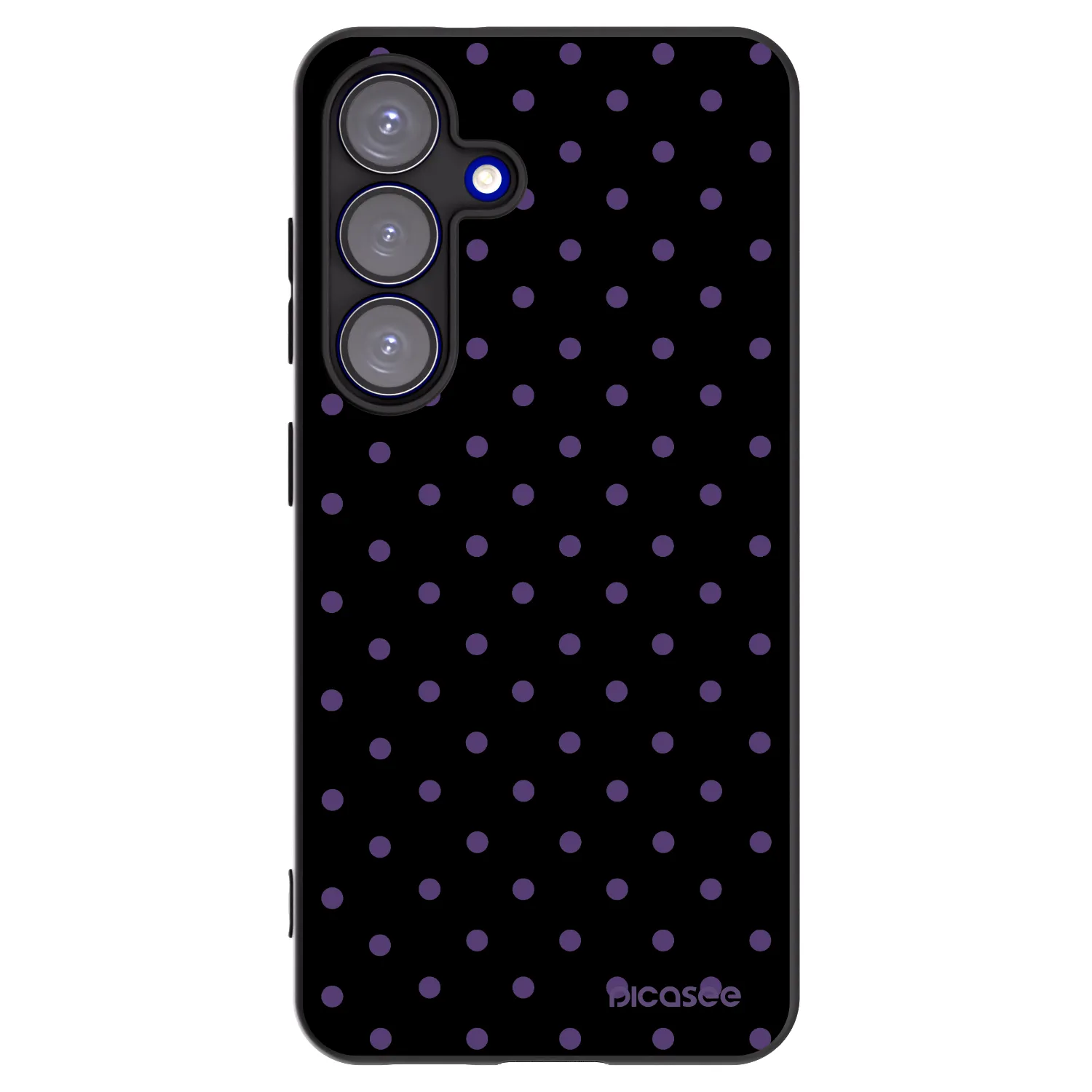 Picasee silikonski črni ovitek za Samsung Galaxy S25 5G - Flickers