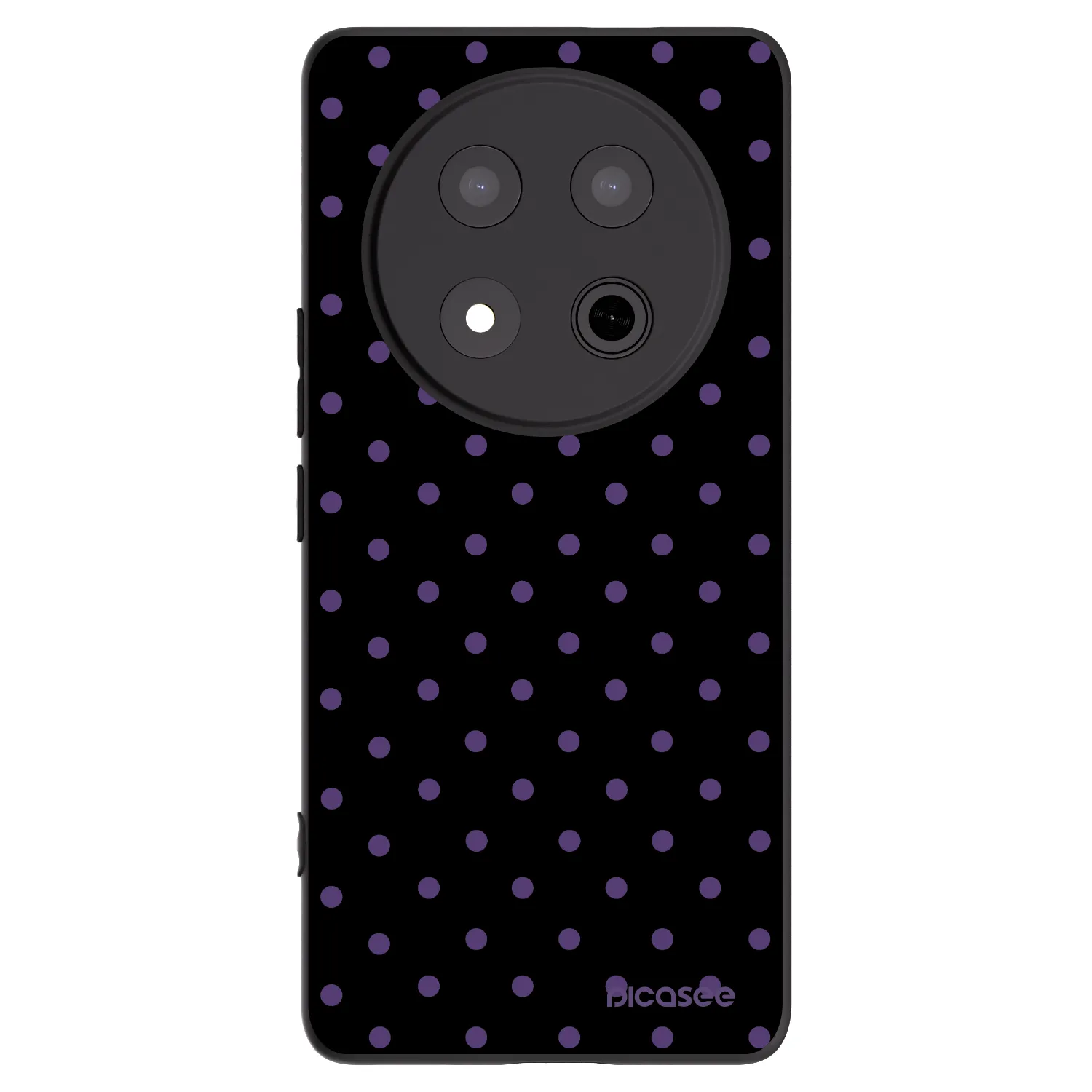 Picasee silikonski črni ovitek za Honor Magic7 Lite 5G - Flickers