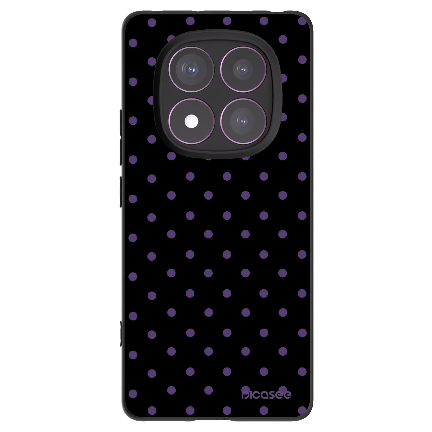 Picasee silikonski črni ovitek za Xiaomi Redmi Note 14 Pro 4G - Flickers