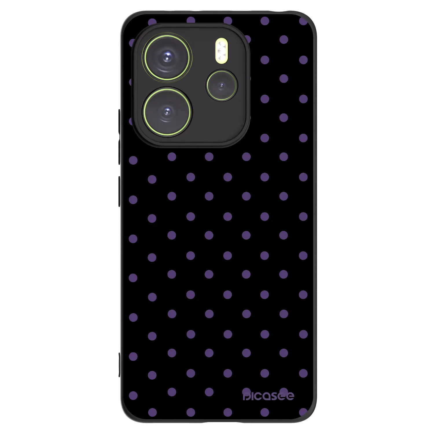 Picasee silikonski črni ovitek za Xiaomi Redmi Note 14 4G - Flickers