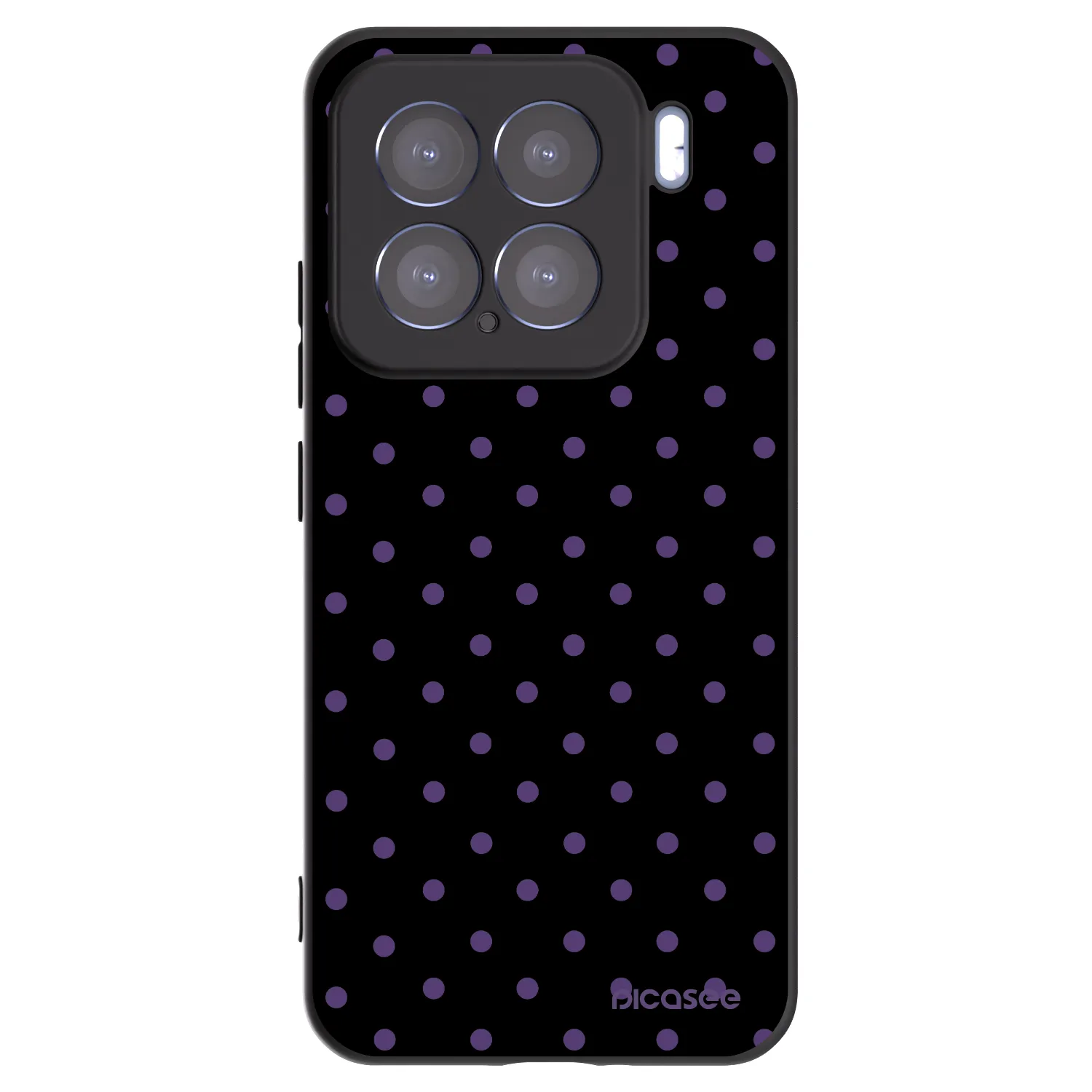 Picasee silikonski črni ovitek za Xiaomi 15 - Flickers