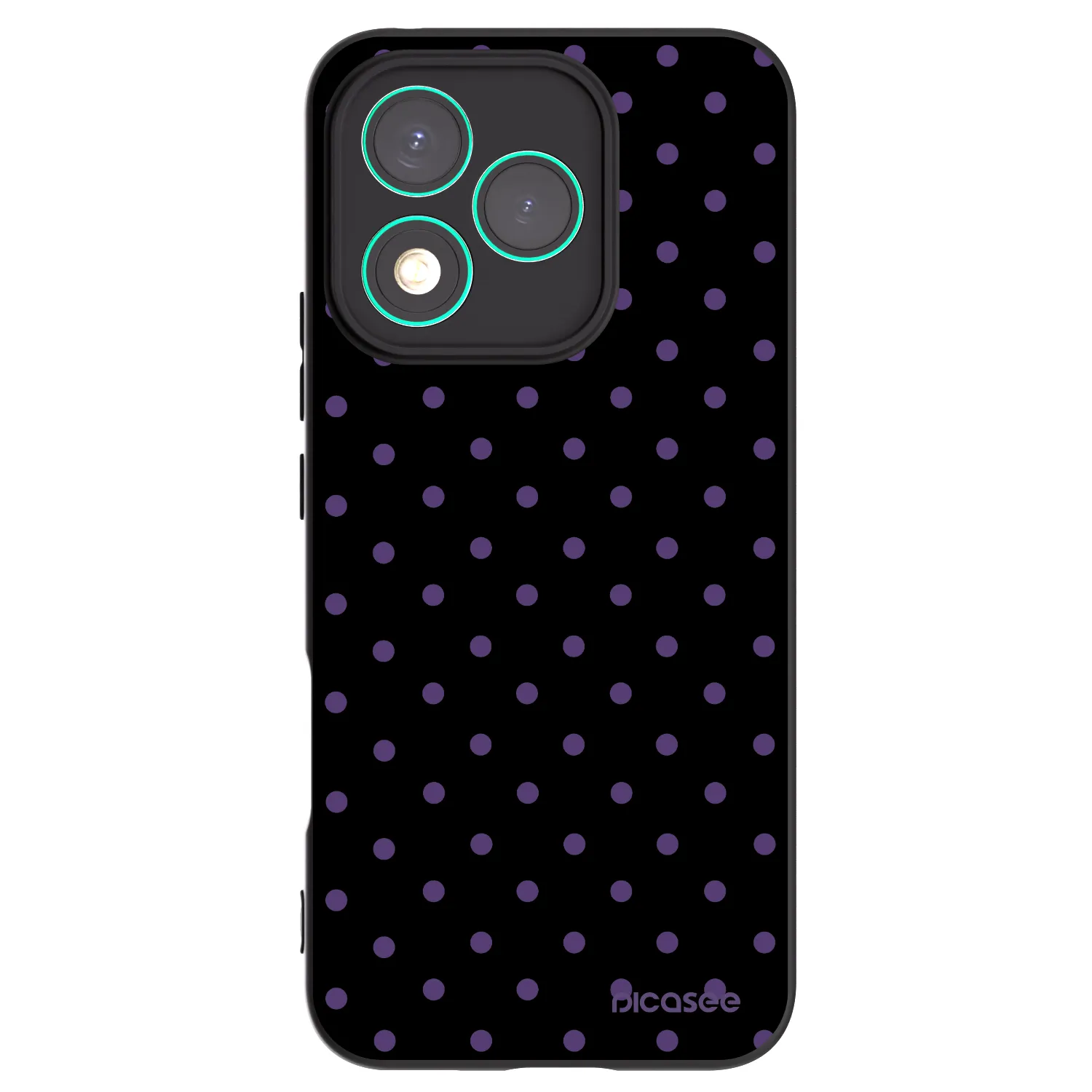 Picasee silikonski črni ovitek za Honor 400 Lite 5G - Flickers