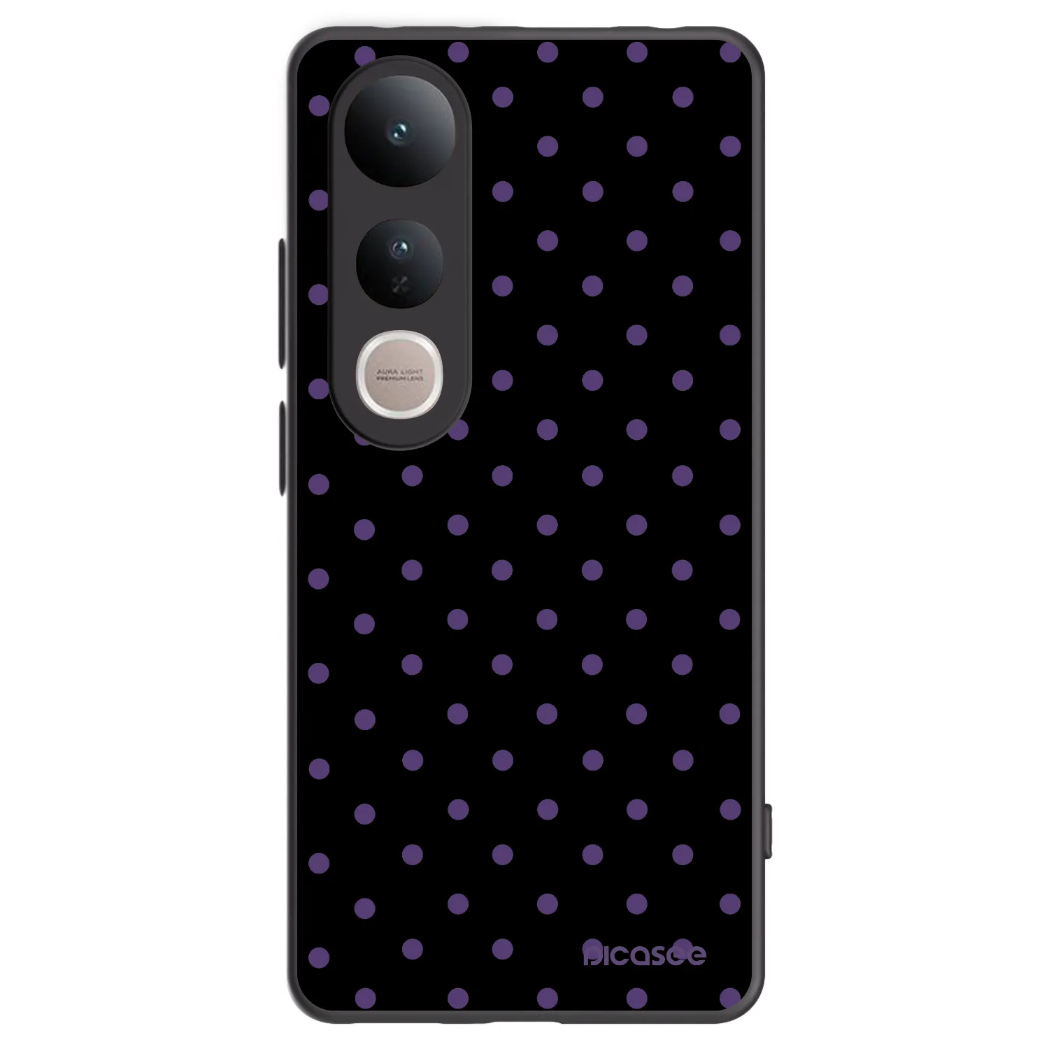 Picasee silikonski črni ovitek za Vivo V50 Lite 5G - Flickers