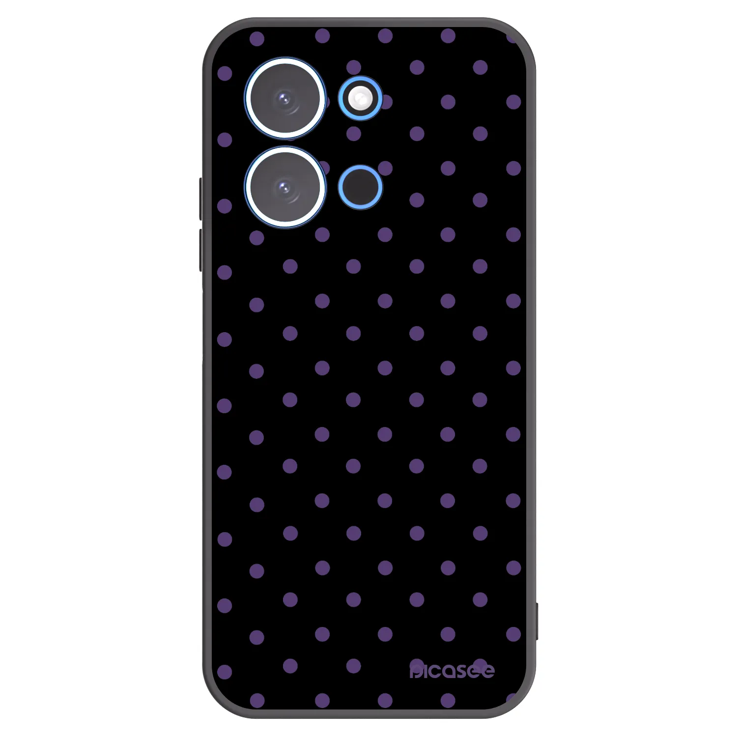 Picasee silikonski črni ovitek za Xiaomi Redmi 15C 4G - Flickers