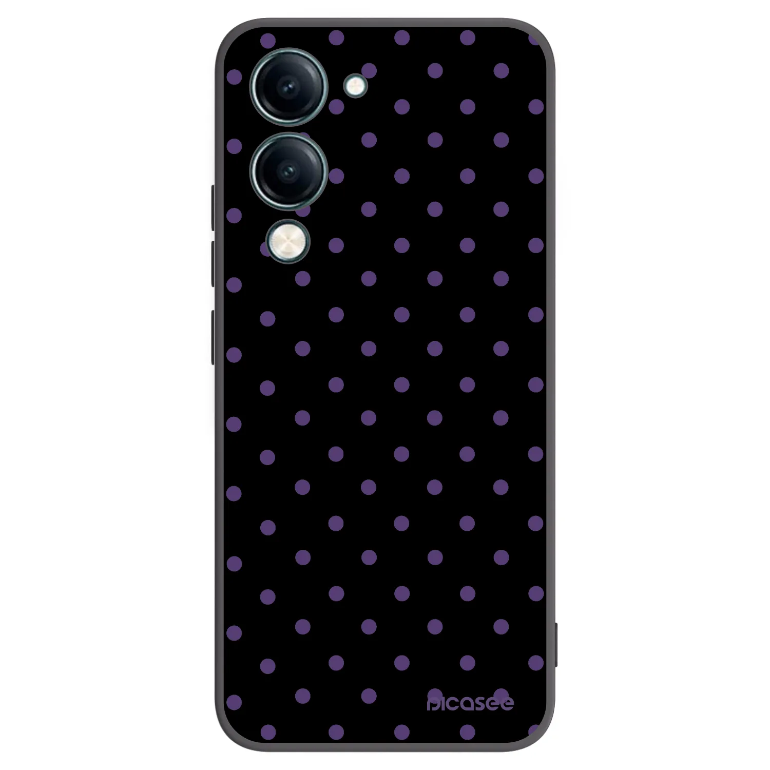 Picasee silikonski črni ovitek za Vivo Y29s 5G - Flickers