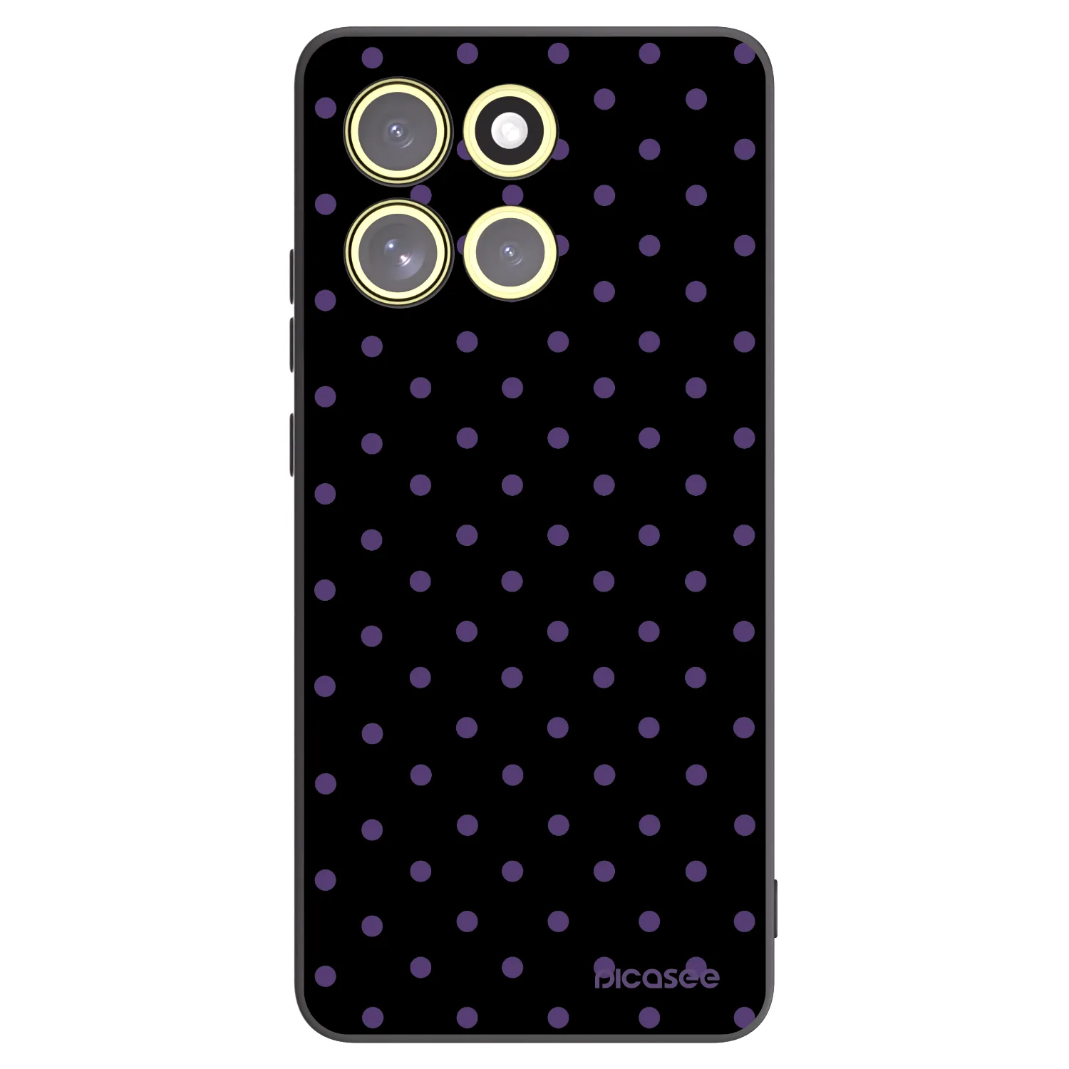 Picasee silikonski črni ovitek za Motorola Moto G86 Power 5G - Flickers