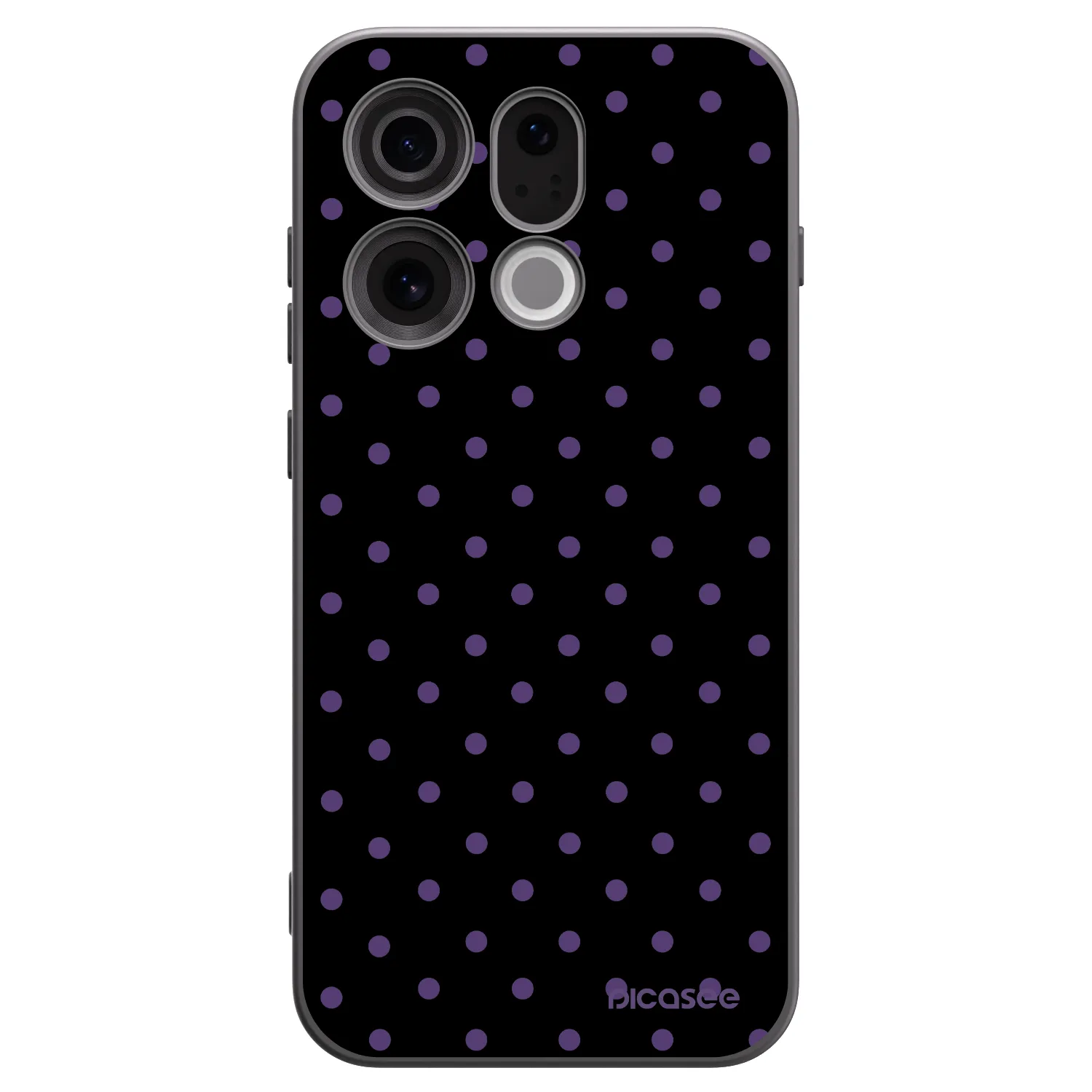 Picasee silikonski črni ovitek za OPPO Find X9 - Flickers