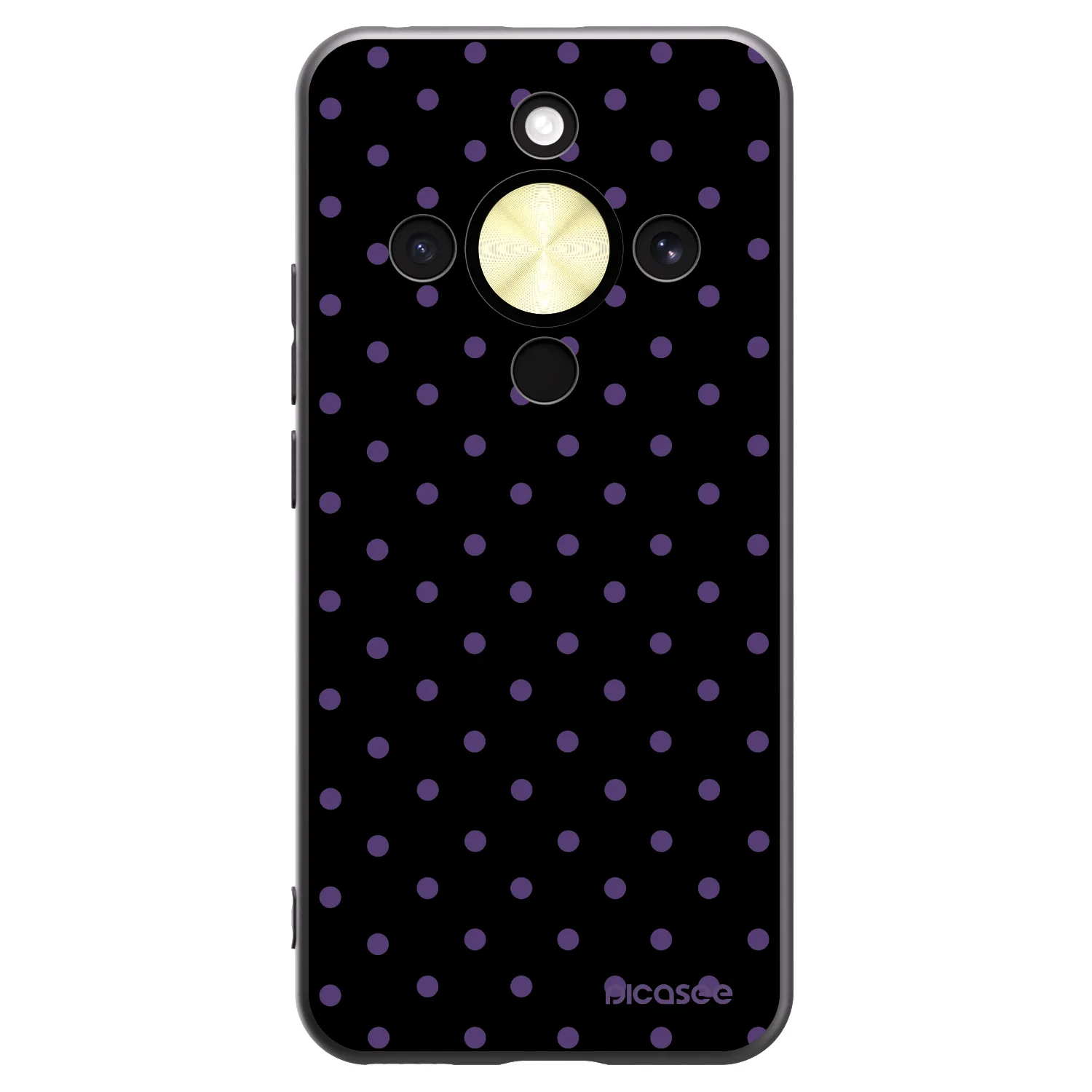 Picasee silikonski črni ovitek za Honor Magic8 Lite 5G - Flickers