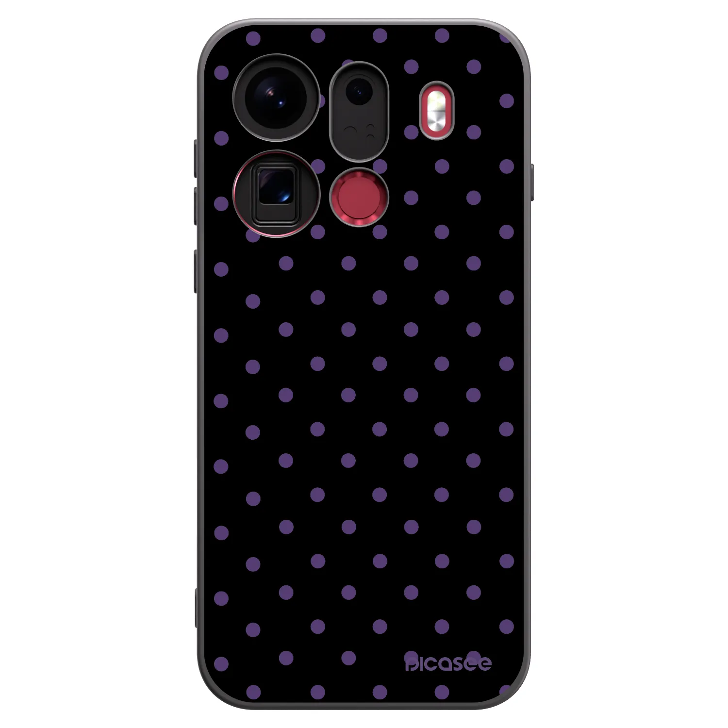 Picasee silikonski črni ovitek za OPPO Find X9 Pro - Flickers
