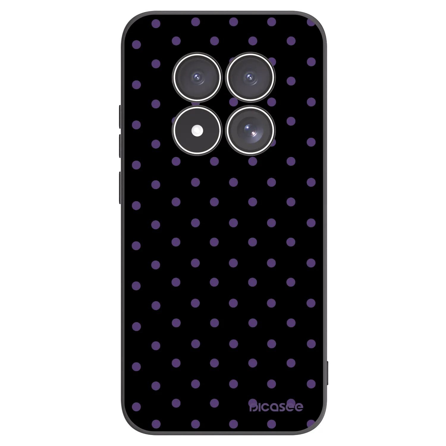 Picasee silikonski črni ovitek za Xiaomi Redmi Note 15 Pro 5G - Flickers