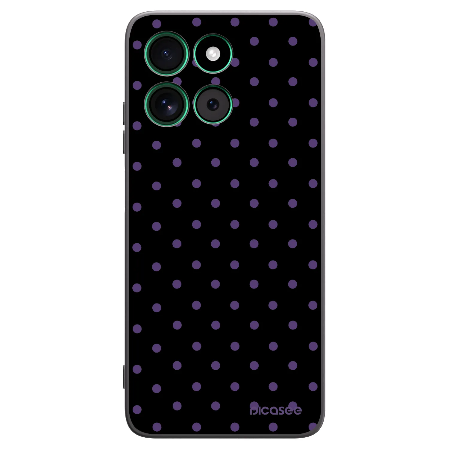 Picasee silikonski črni ovitek za Motorola Moto G57 Power - Flickers