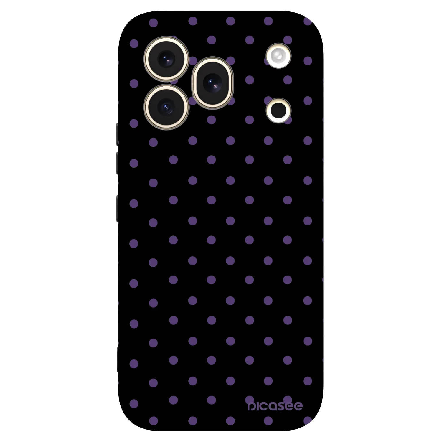 Picasee silikonski črni ovitek za Honor 600 Pro - Flickers