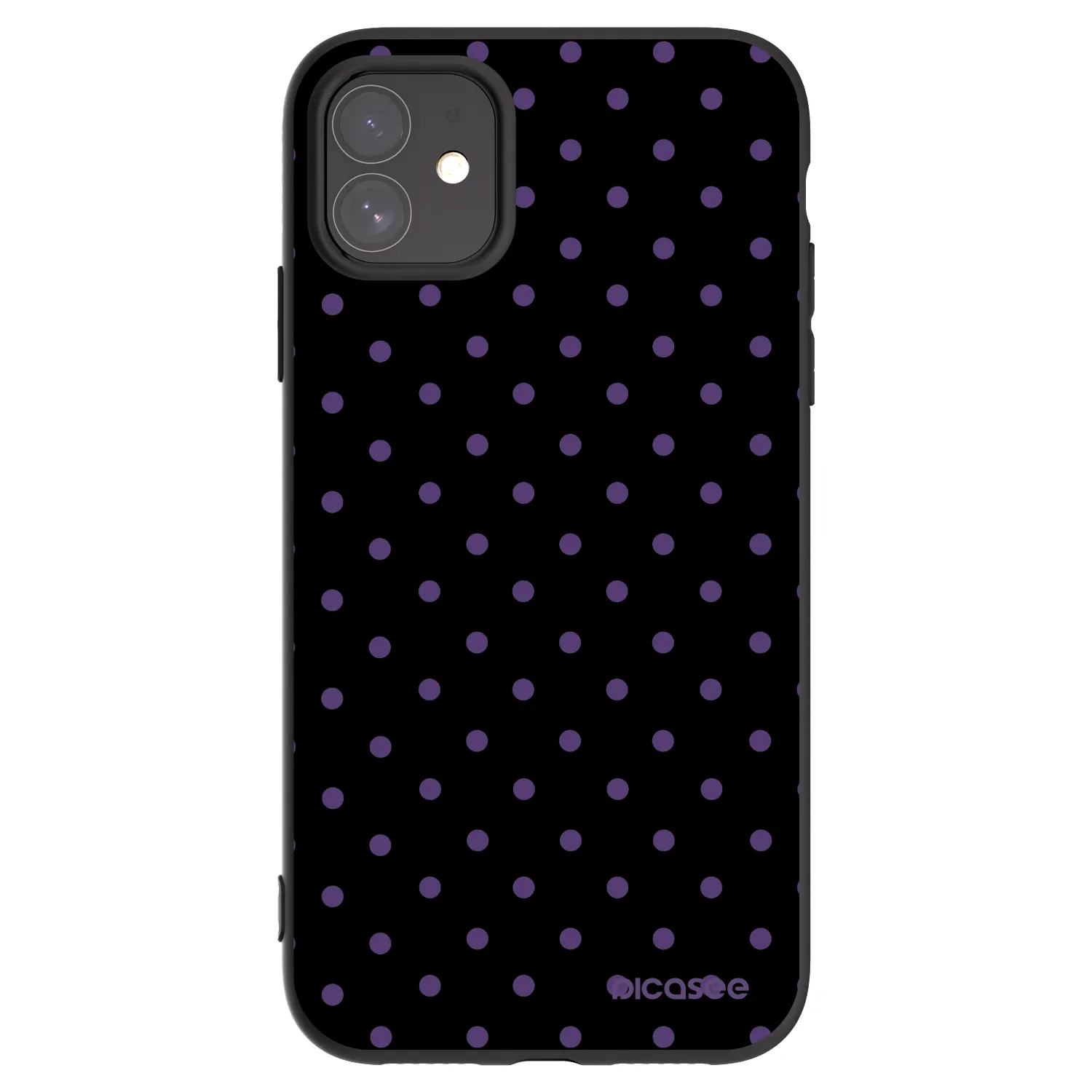 Picasee silikonski črni ovitek za Apple iPhone 11 - Flickers