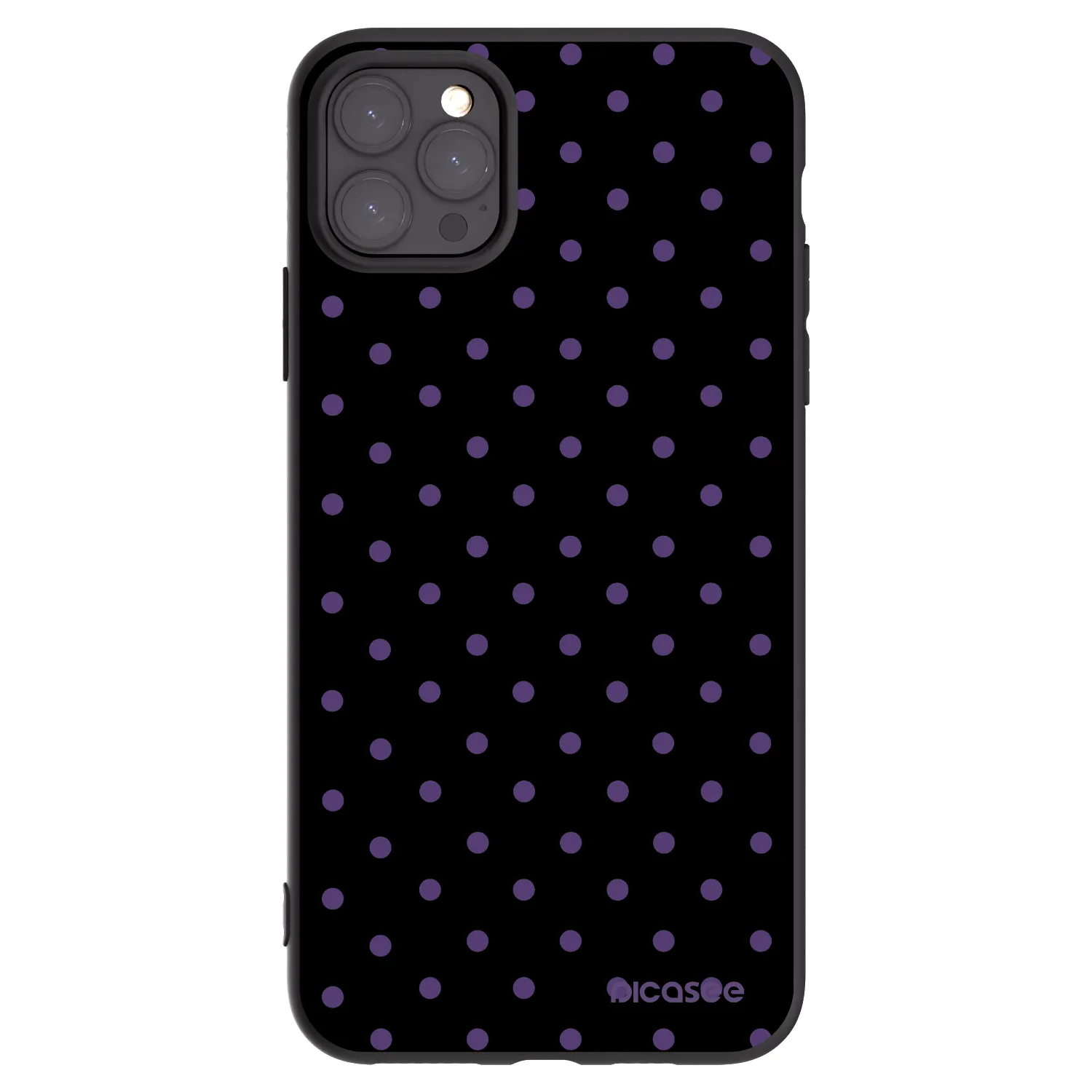 Picasee silikonski črni ovitek za Apple iPhone 11 Pro Max - Flickers
