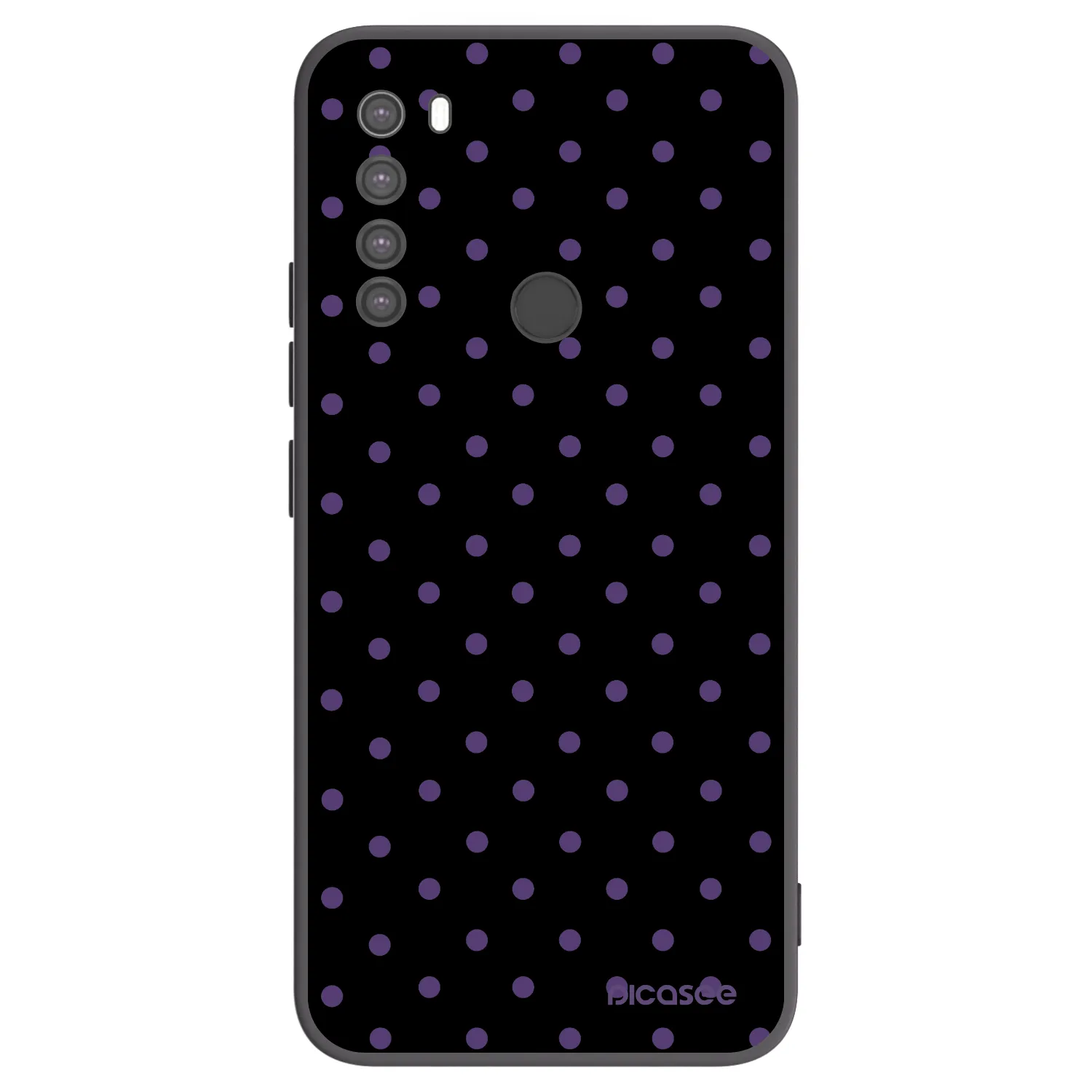 Picasee silikonski črni ovitek za Xiaomi Redmi Note 8 - Flickers