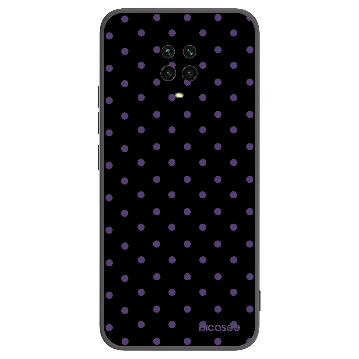 Picasee silikonski črni ovitek za Xiaomi Redmi Note 9 Pro - Flickers