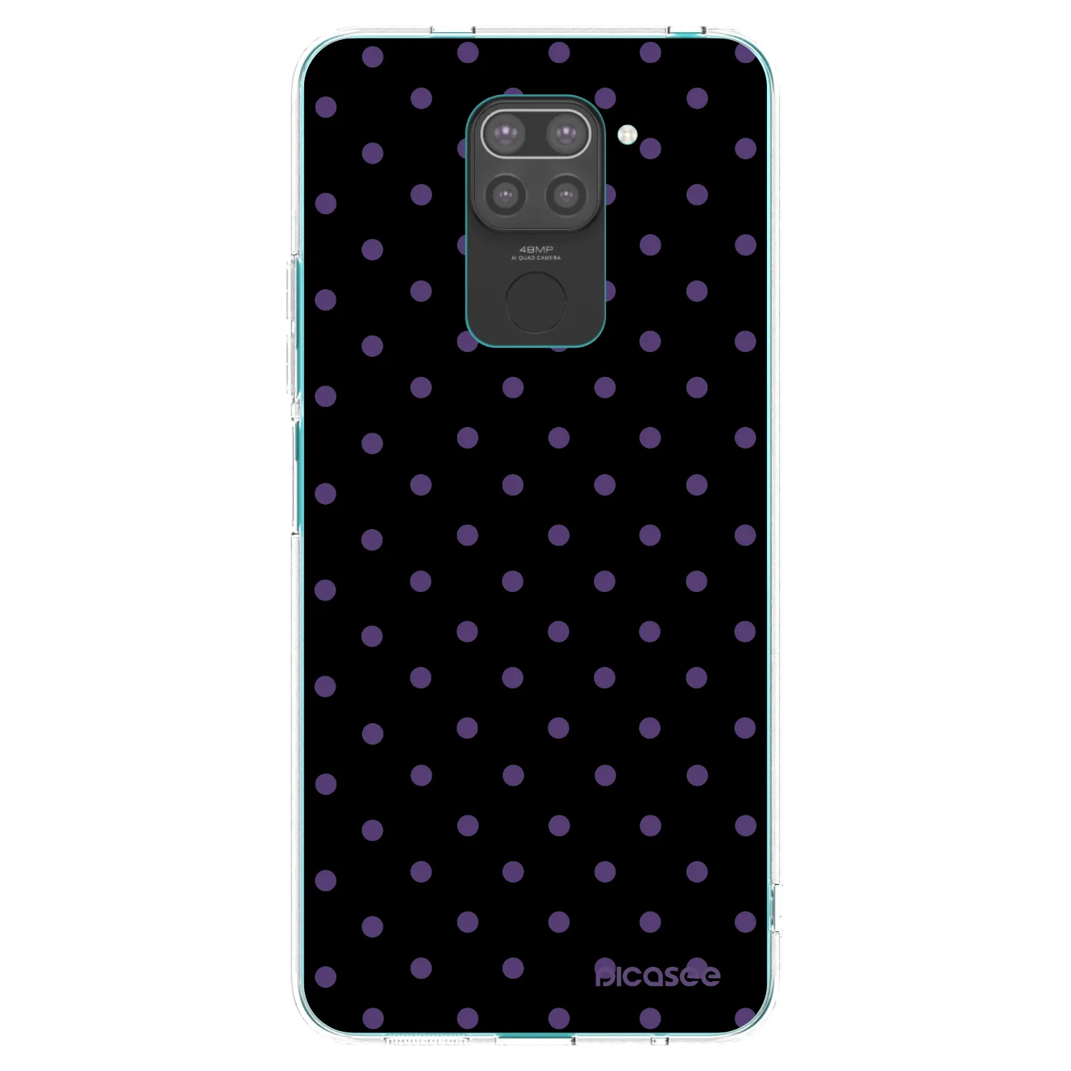 Picasee silikonski črni ovitek za Xiaomi Redmi Note 9 - Flickers