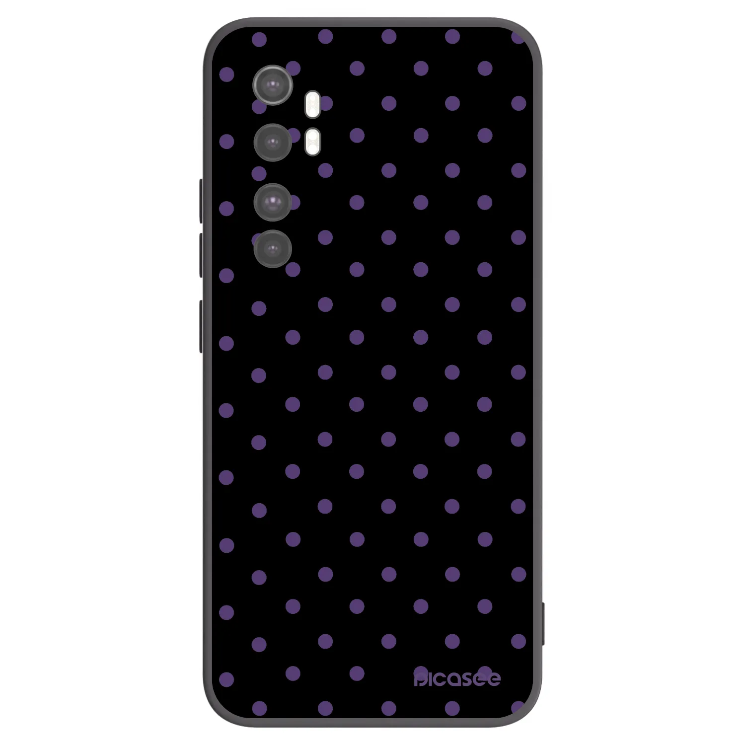 Picasee silikonski črni ovitek za Xiaomi Mi Note 10 Lite - Flickers