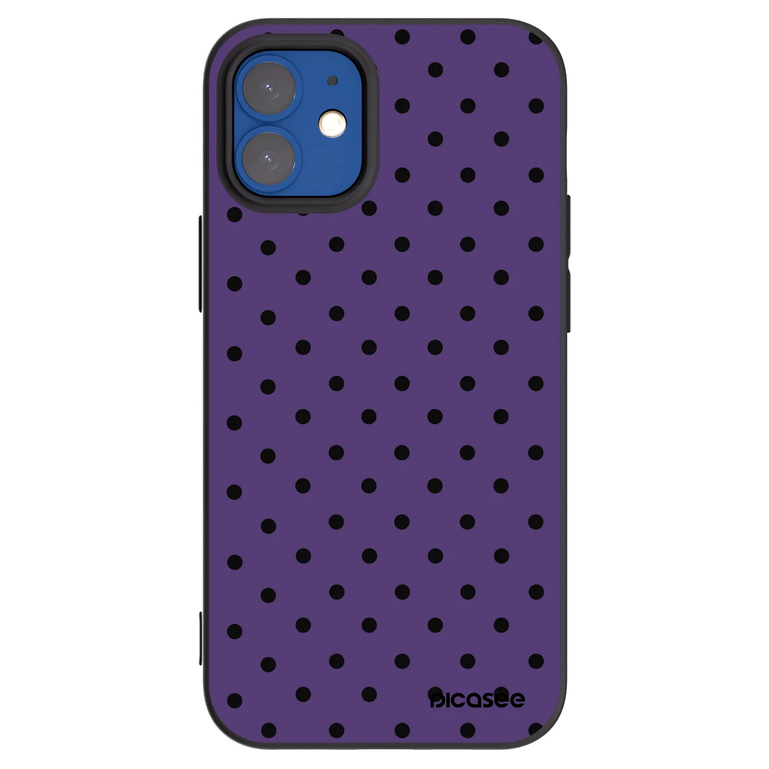 Picasee silikonski črni ovitek za Apple iPhone 12 mini - Flickers 2