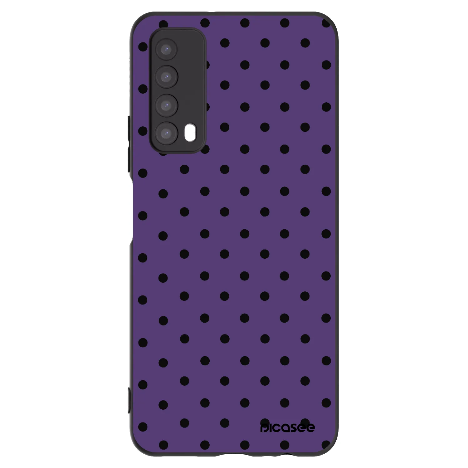 Picasee silikonski črni ovitek za Huawei P Smart 2021 - Flickers 2