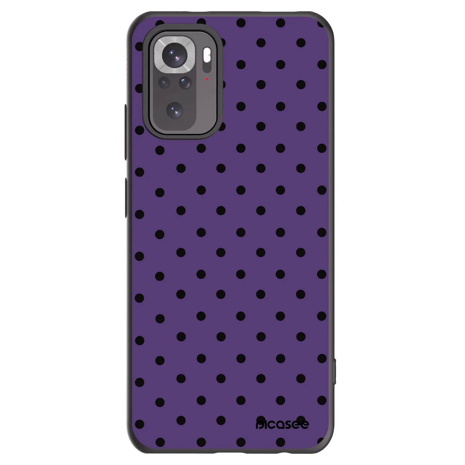 Picasee silikonski črni ovitek za Xiaomi Redmi Note 10 - Flickers 2