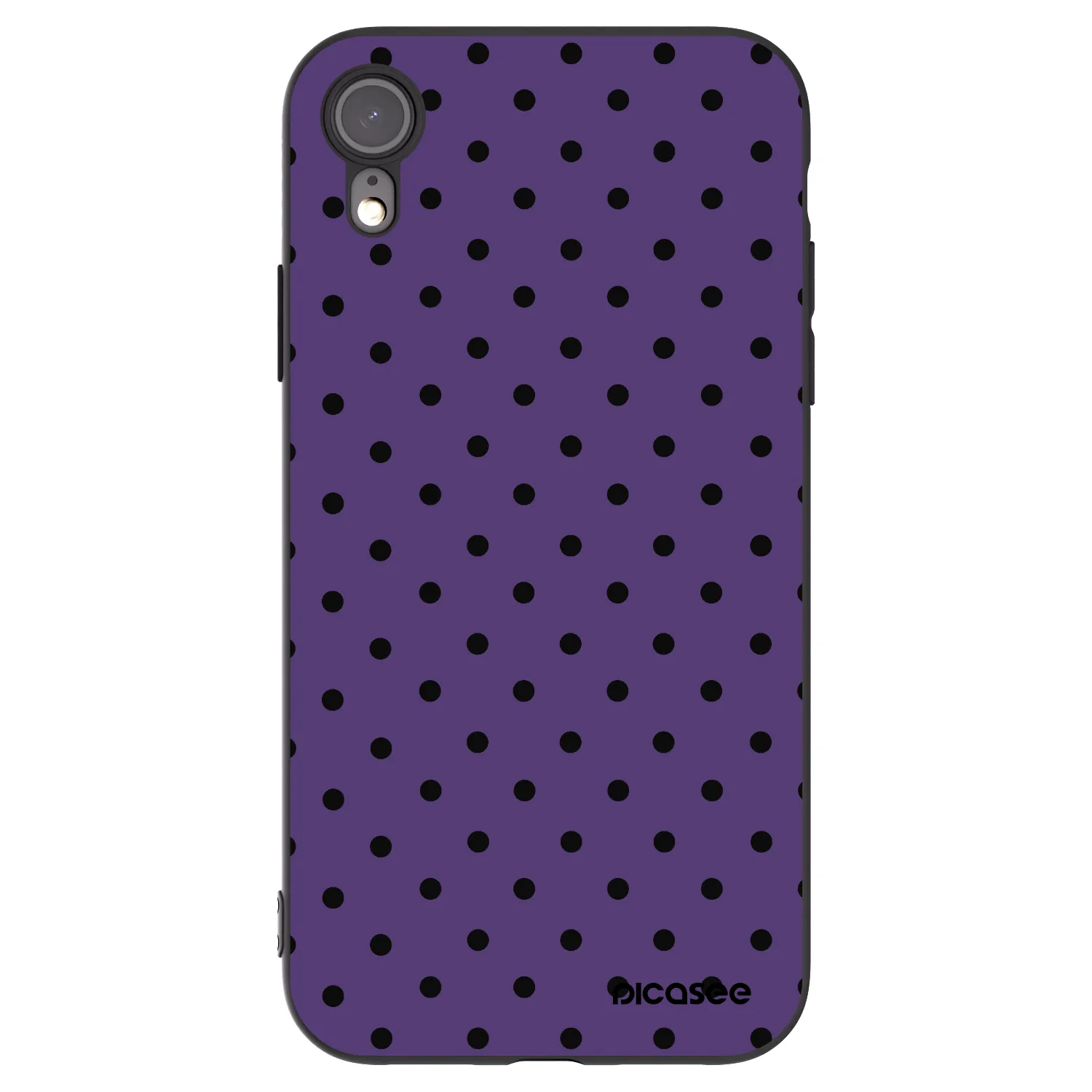 Picasee silikonski črni ovitek za Apple iPhone XR - Flickers 2
