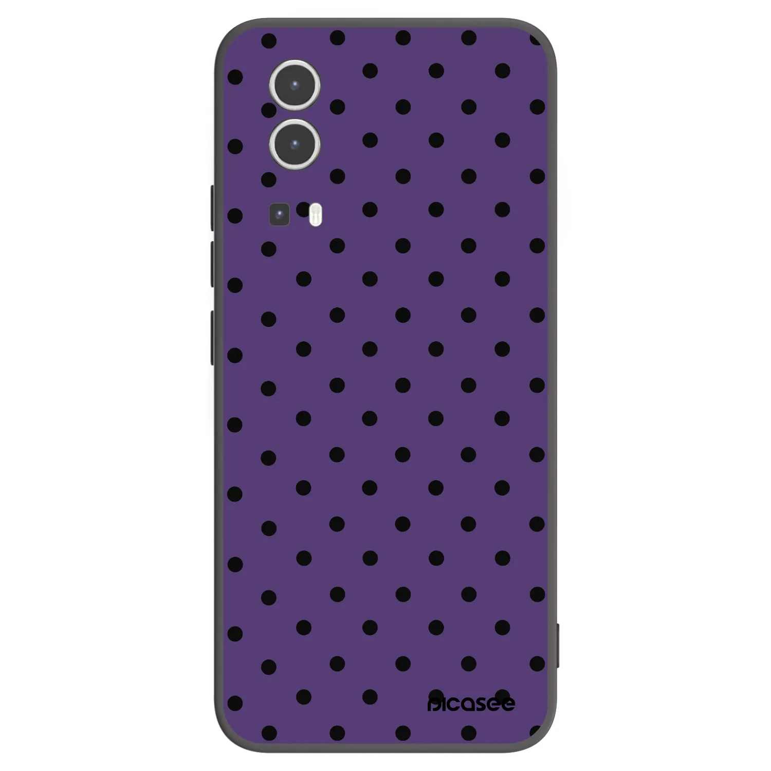 Picasee silikonski črni ovitek za Vivo Y72 5G - Flickers 2