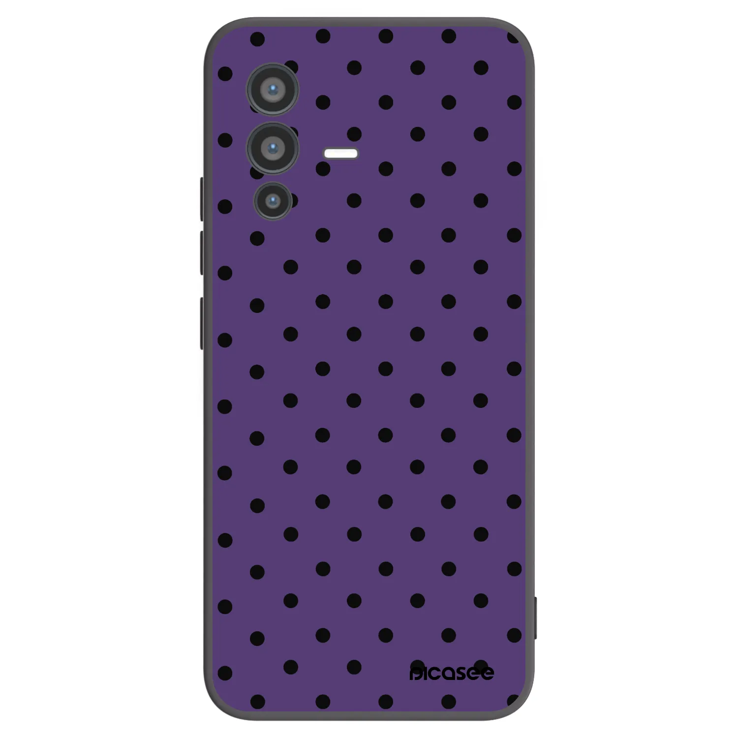 Picasee silikonski črni ovitek za Vivo V23 5G - Flickers 2