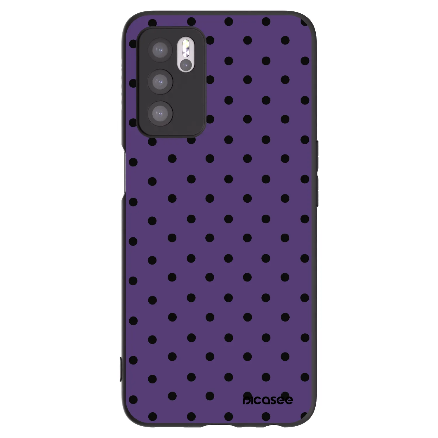 Picasee silikonski črni ovitek za OPPO A16 - Flickers 2
