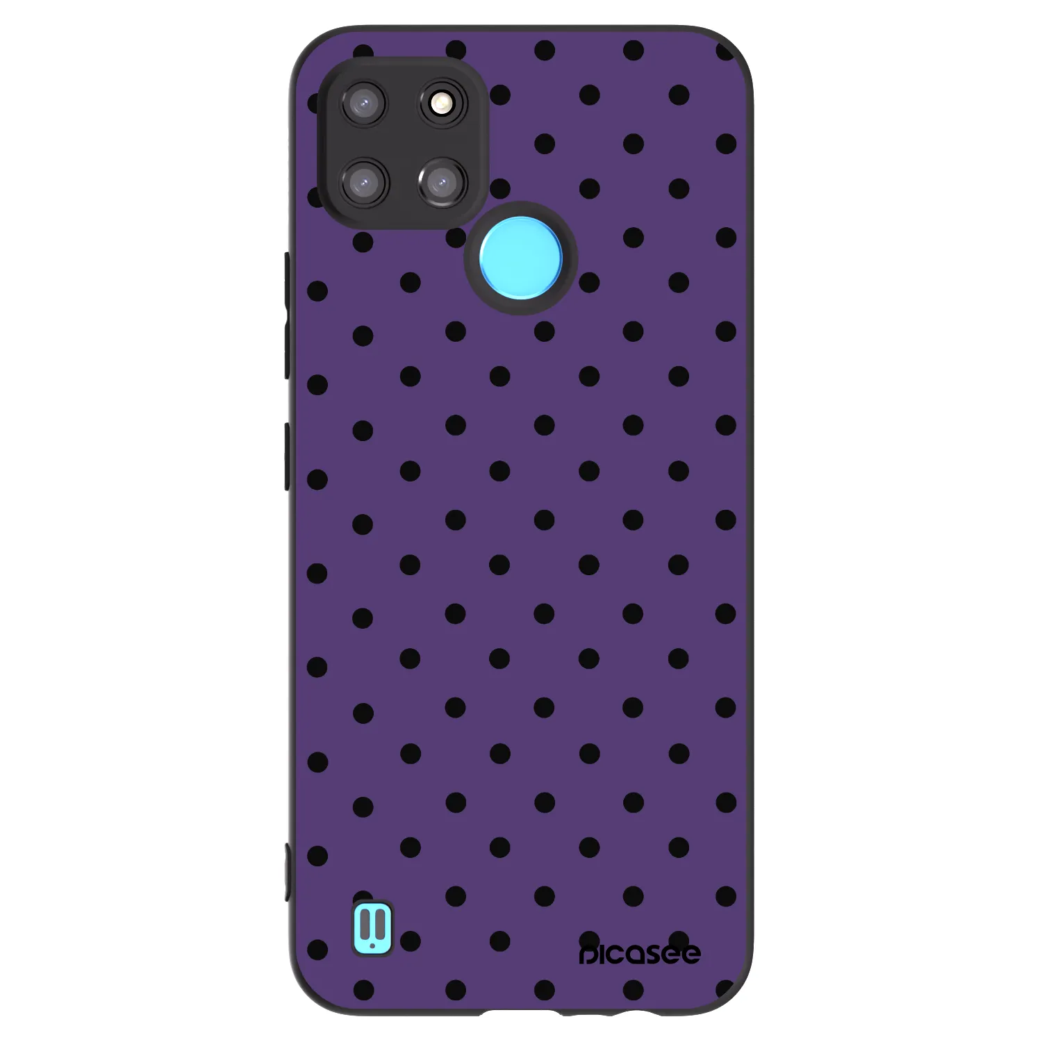 Picasee silikonski črni ovitek za Realme C21Y - Flickers 2