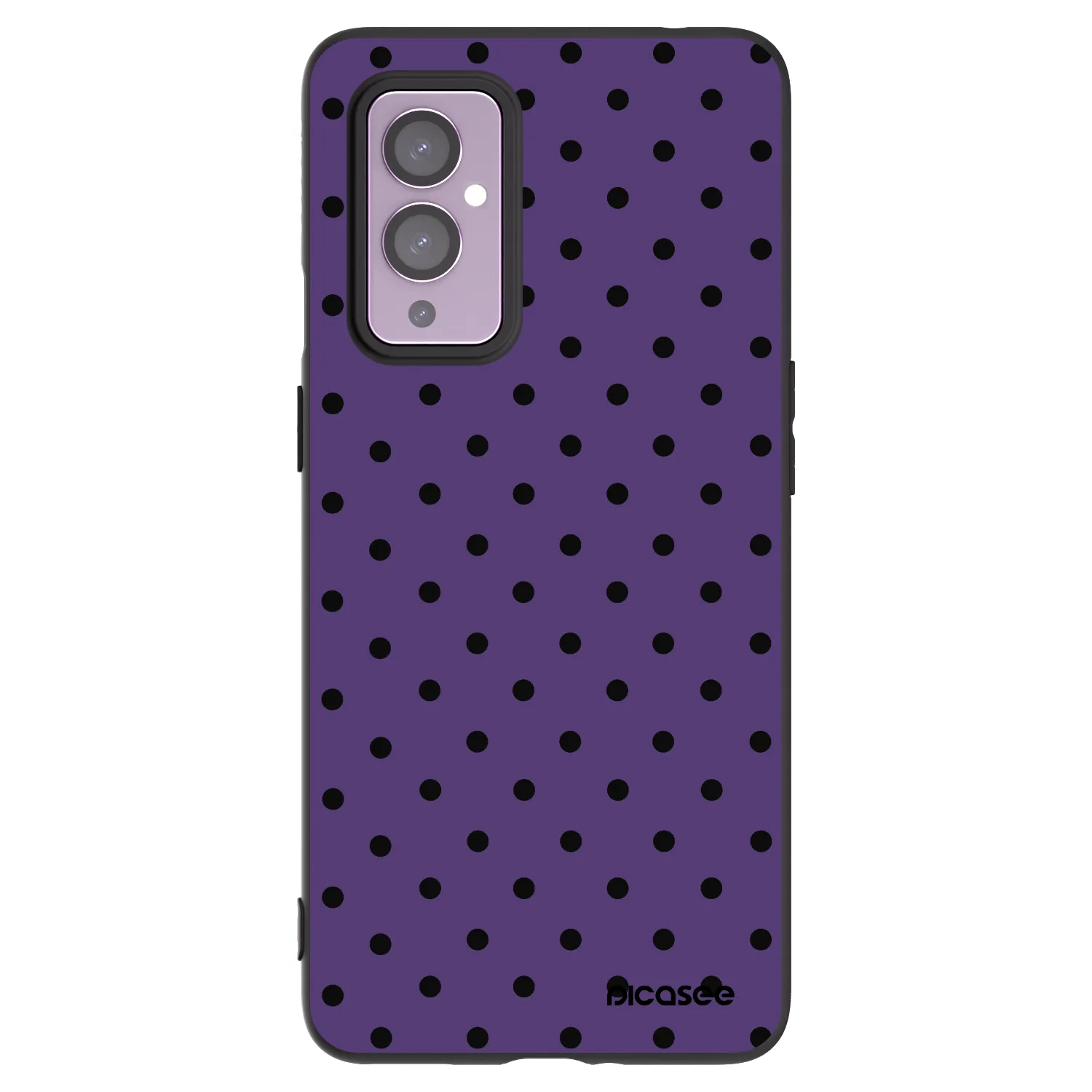 Picasee silikonski črni ovitek za OnePlus 9 - Flickers 2