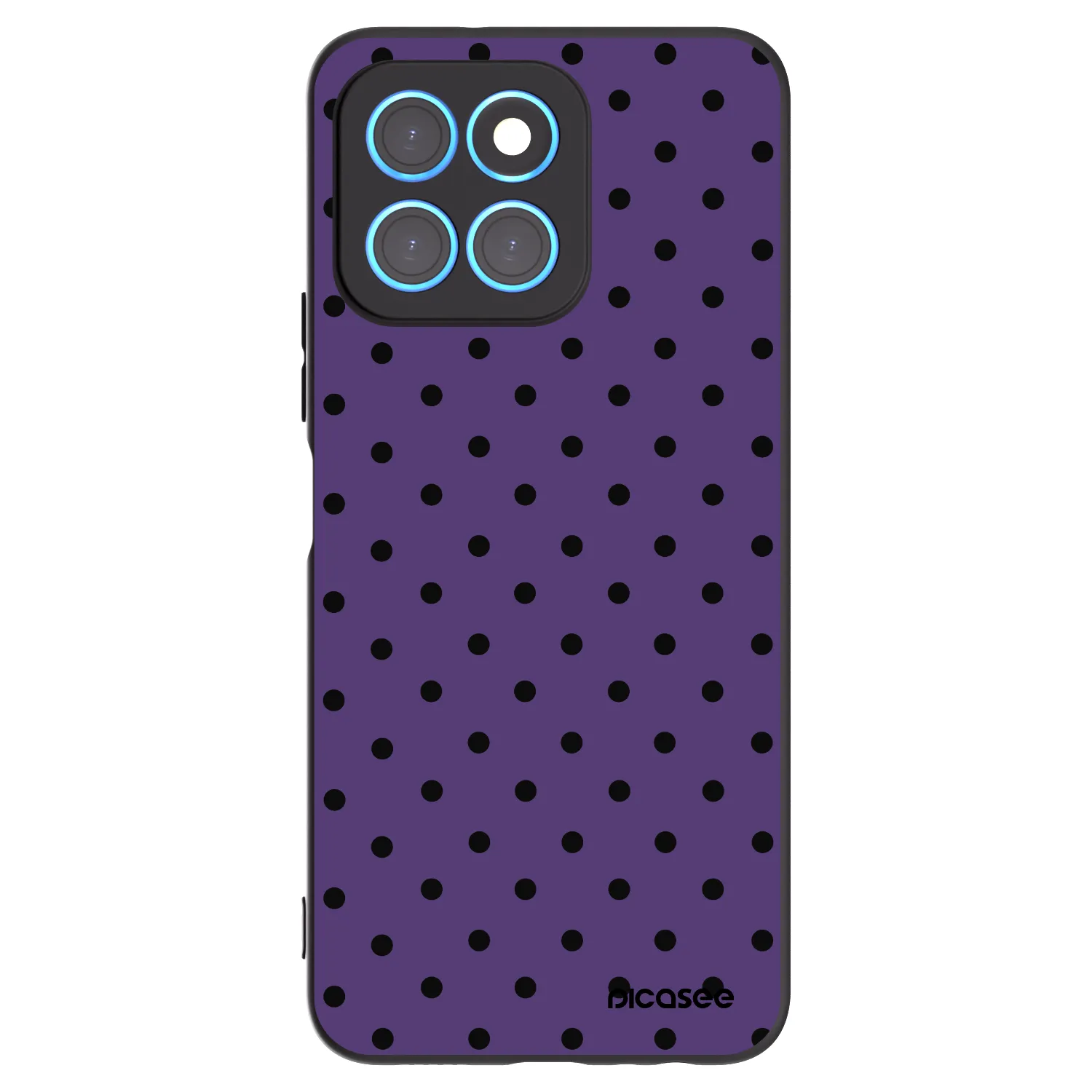Picasee silikonski črni ovitek za Honor X8 5G - Flickers 2