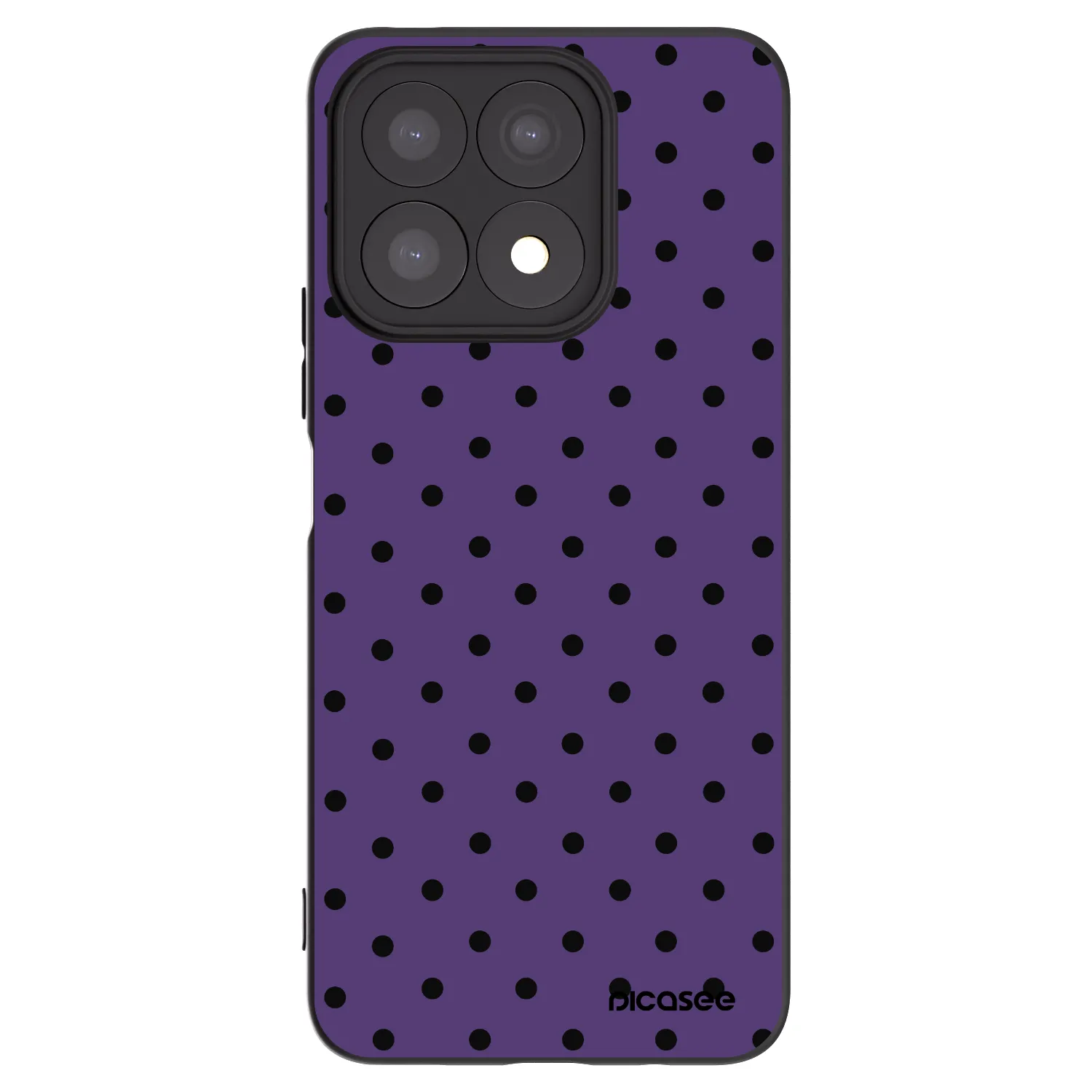 Picasee silikonski črni ovitek za Honor X8a - Flickers 2
