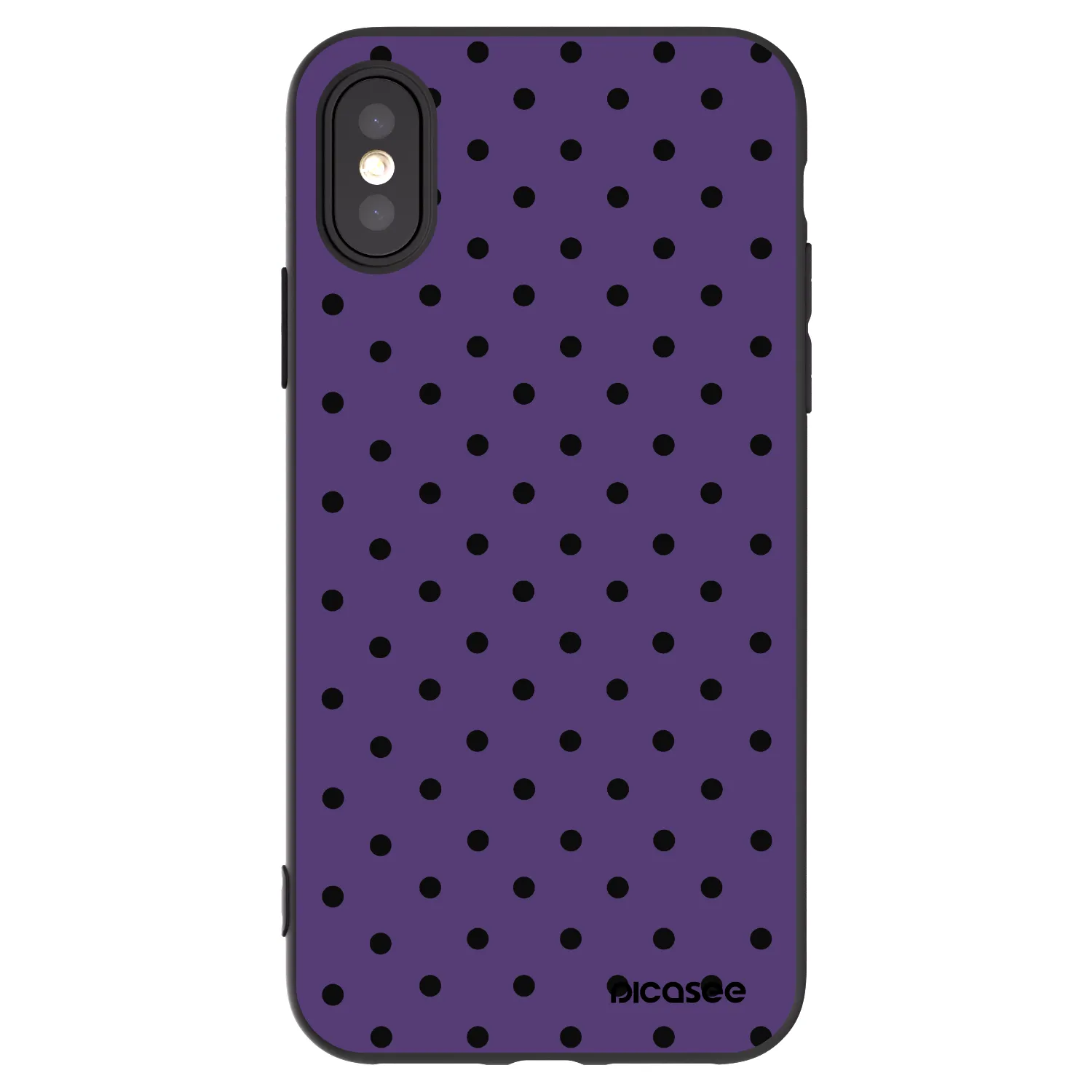 Picasee silikonski črni ovitek za Apple iPhone X/XS - Flickers 2