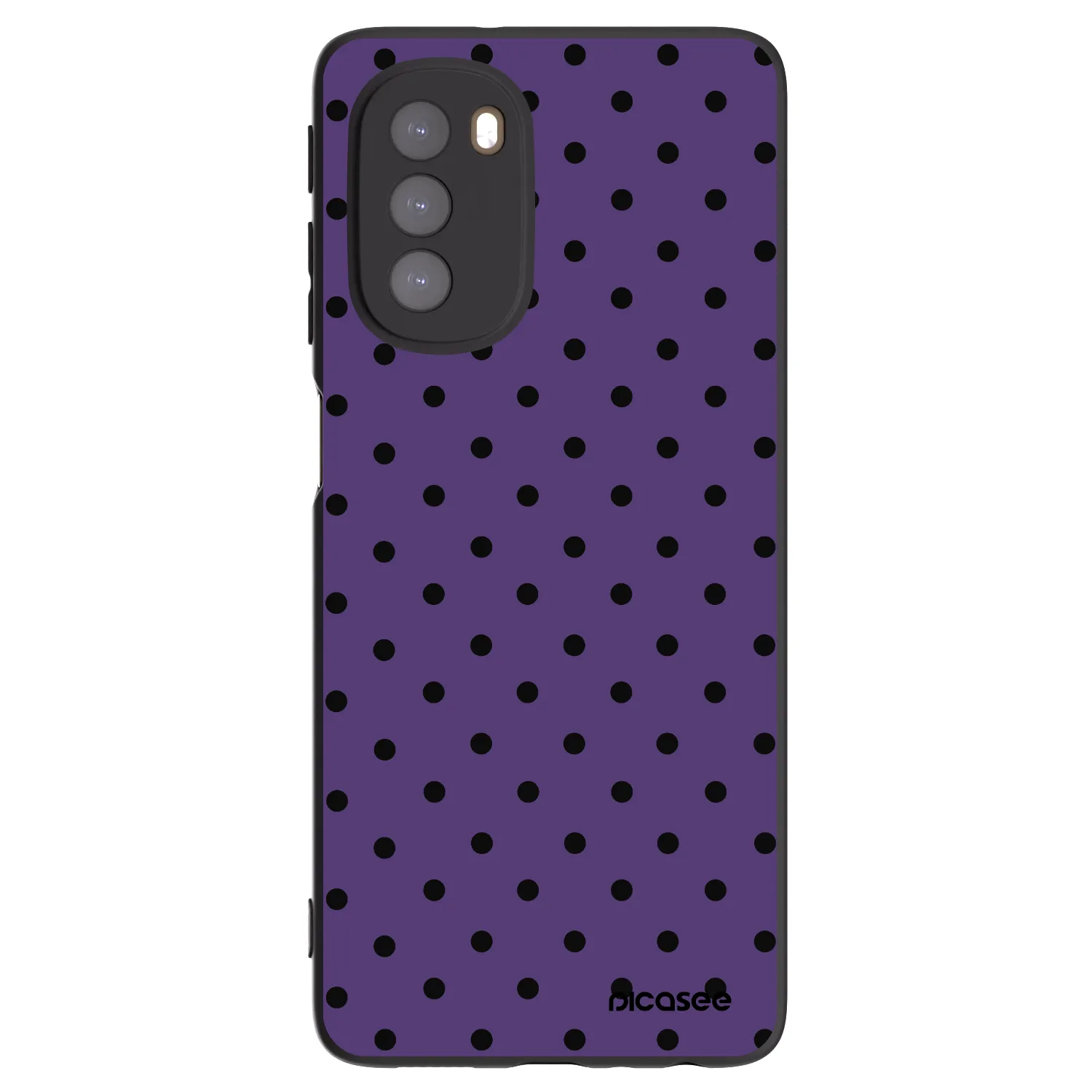 Picasee silikonski črni ovitek za Motorola Moto G51 - Flickers 2