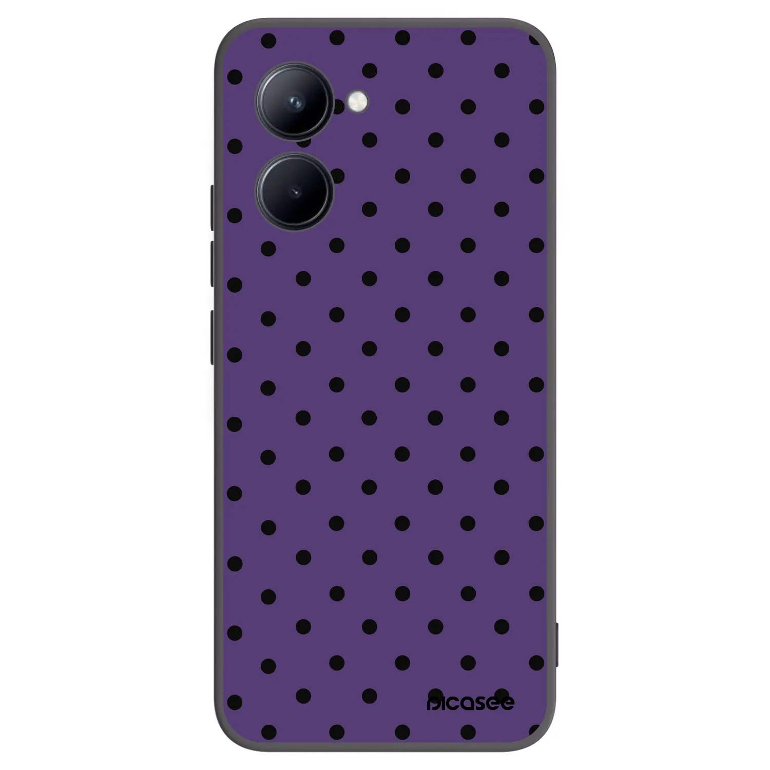 Picasee silikonski črni ovitek za Realme C33 (2023) - Flickers 2