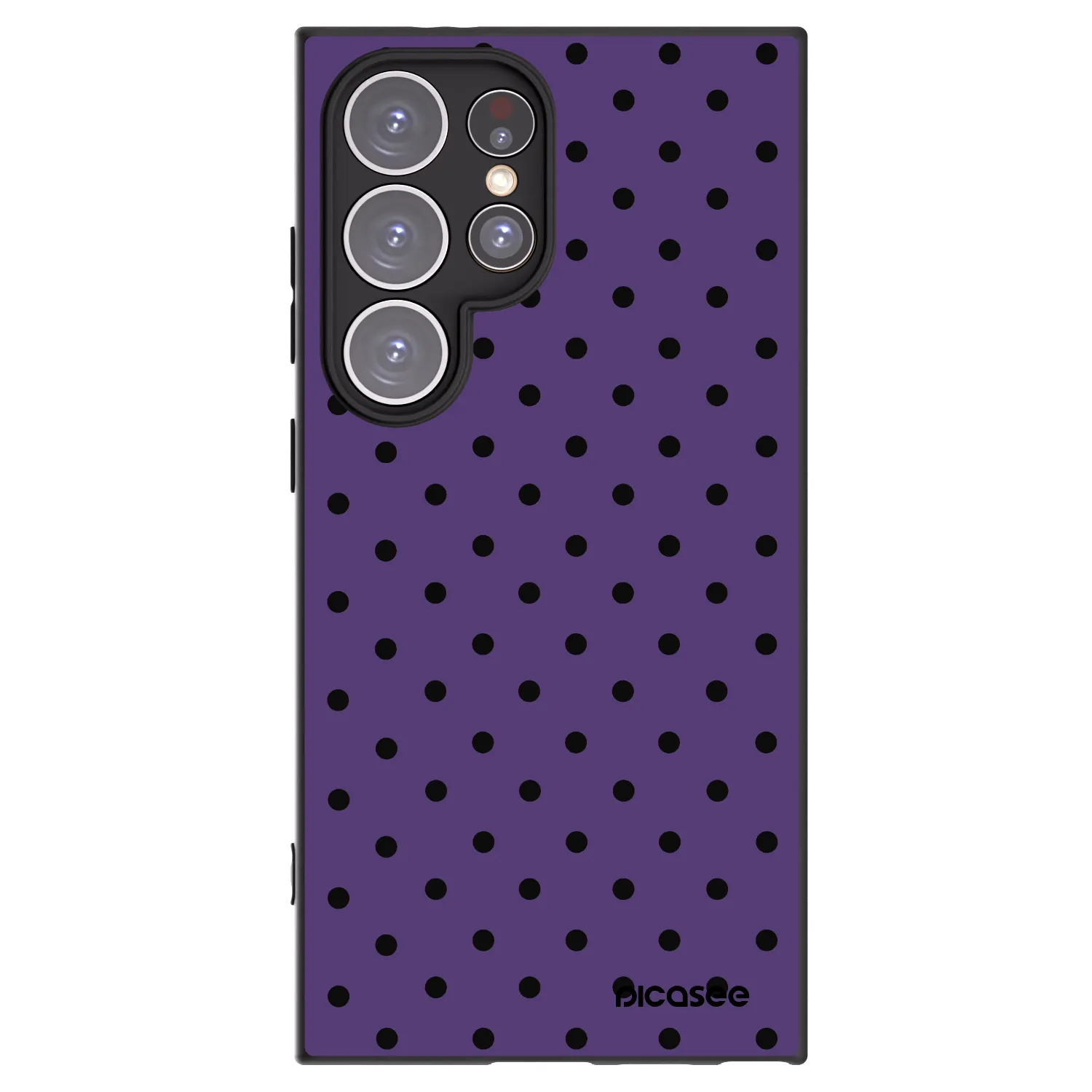 Picasee silikonski črni ovitek za Samsung Galaxy S24 Ultra S928B 5G - Flickers 2