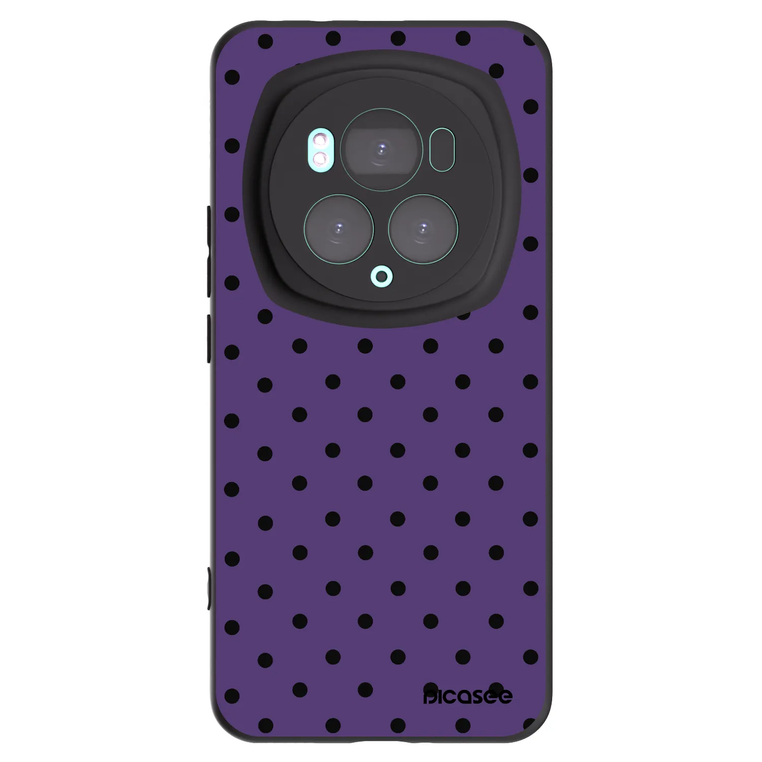 Picasee silikonski črni ovitek za Honor Magic6 Pro - Flickers 2