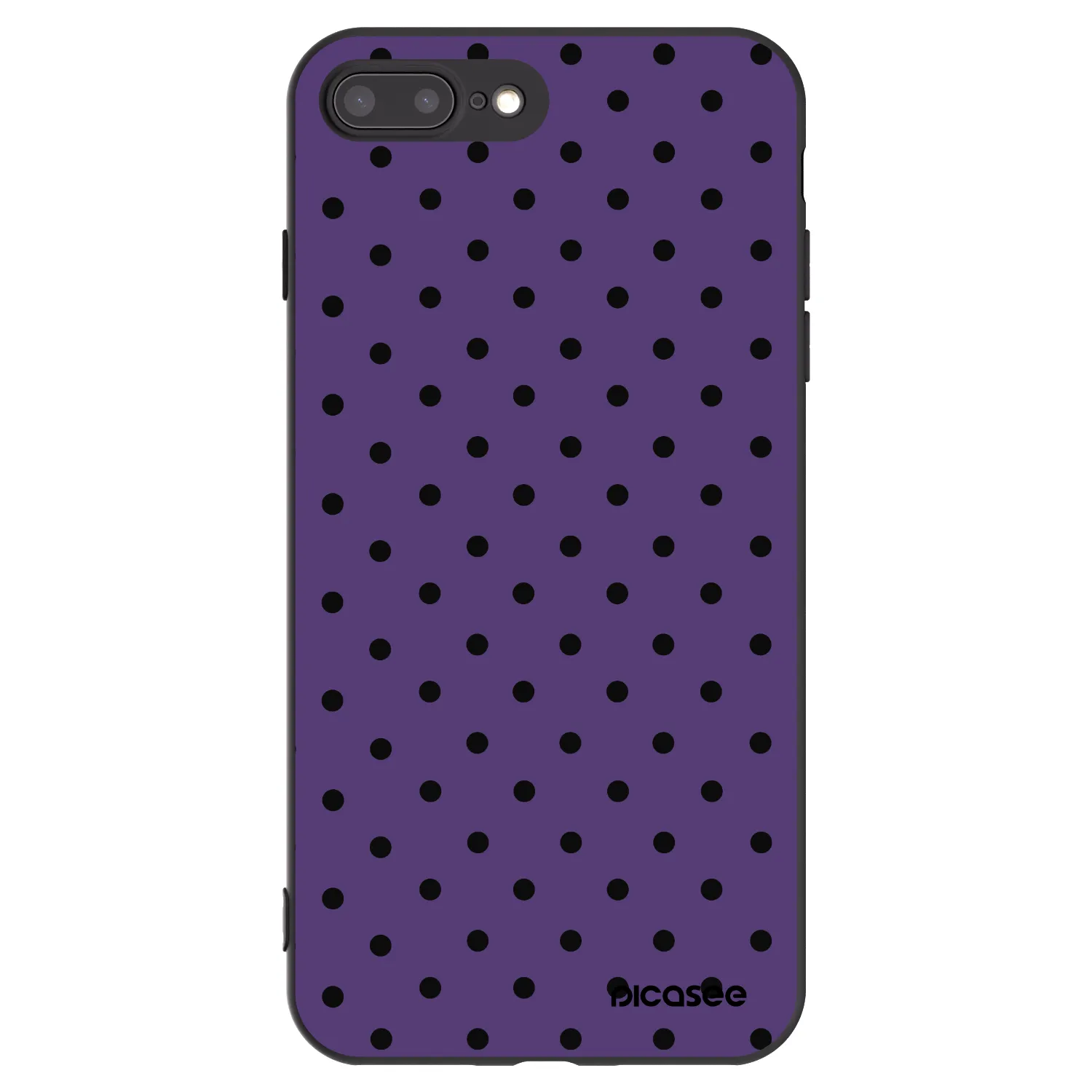 Picasee silikonski črni ovitek za Apple iPhone 8 Plus - Flickers 2