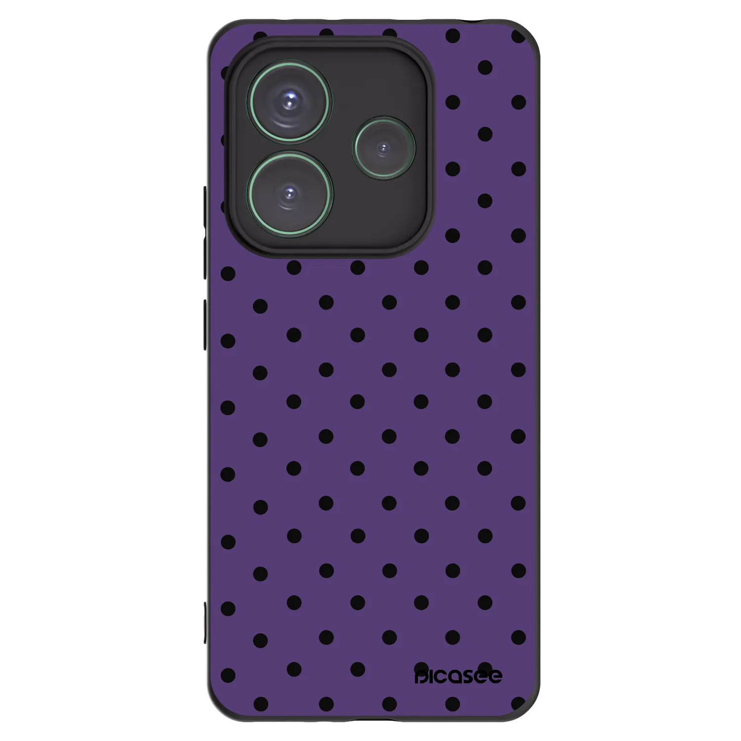 Picasee silikonski črni ovitek za Xiaomi Redmi Note 14 5G - Flickers 2