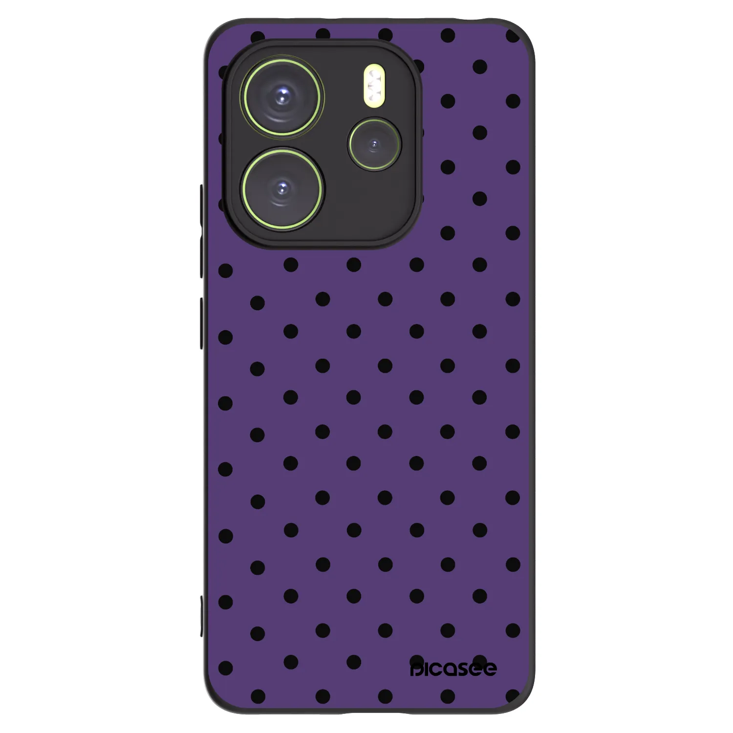 Picasee silikonski črni ovitek za Xiaomi Redmi Note 14 4G - Flickers 2