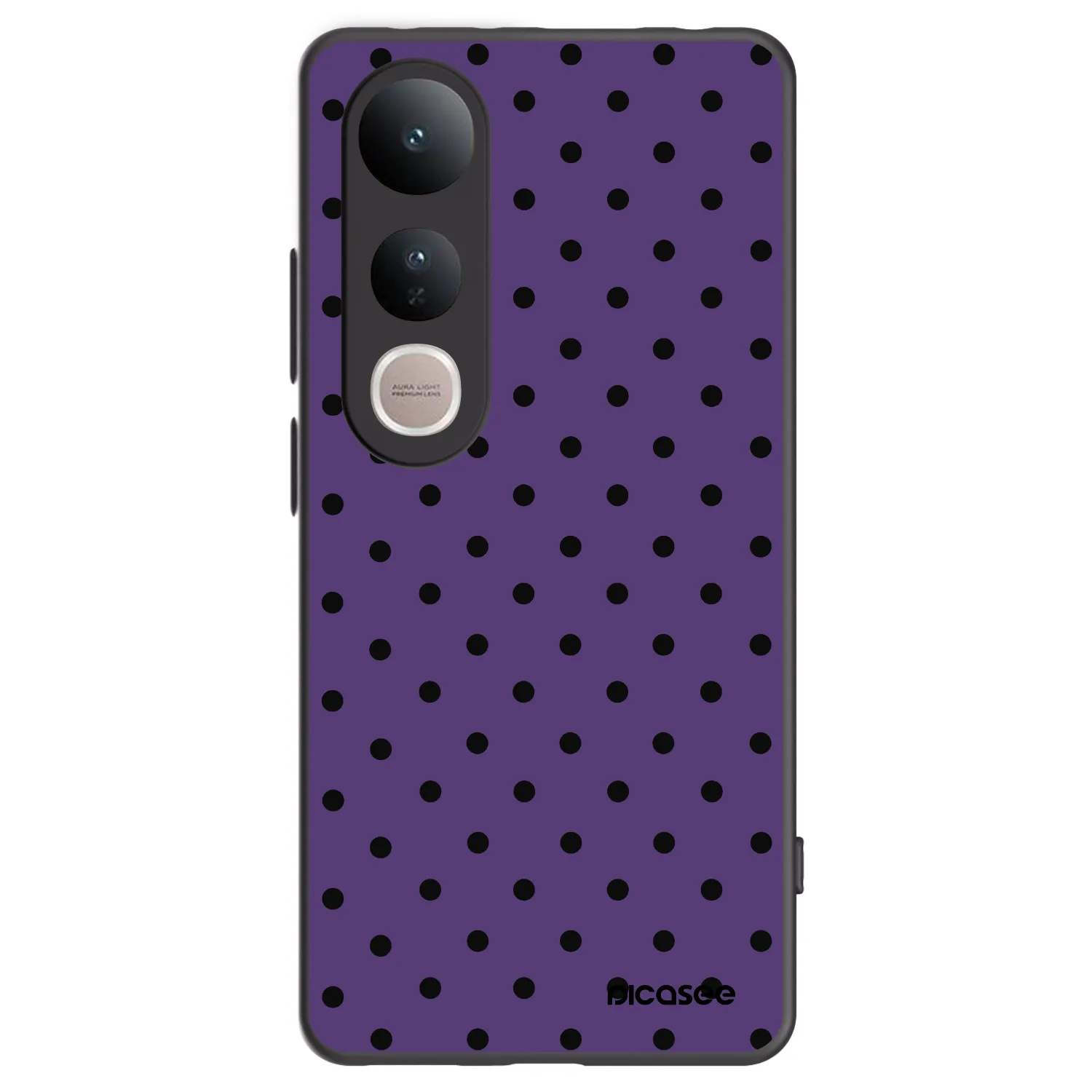 Picasee silikonski črni ovitek za Vivo V50 Lite 5G - Flickers 2