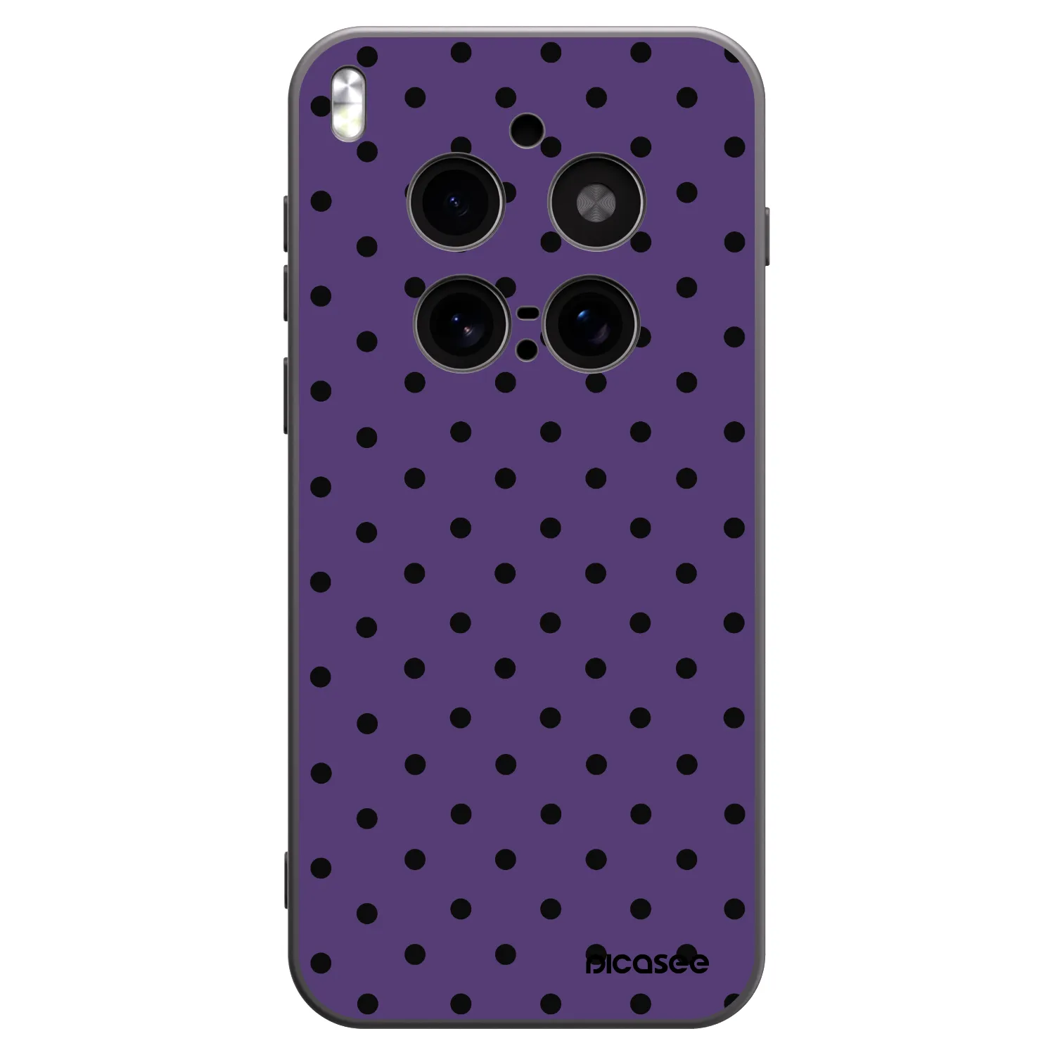 Picasee silikonski črni ovitek za Vivo X300 Pro - Flickers 2