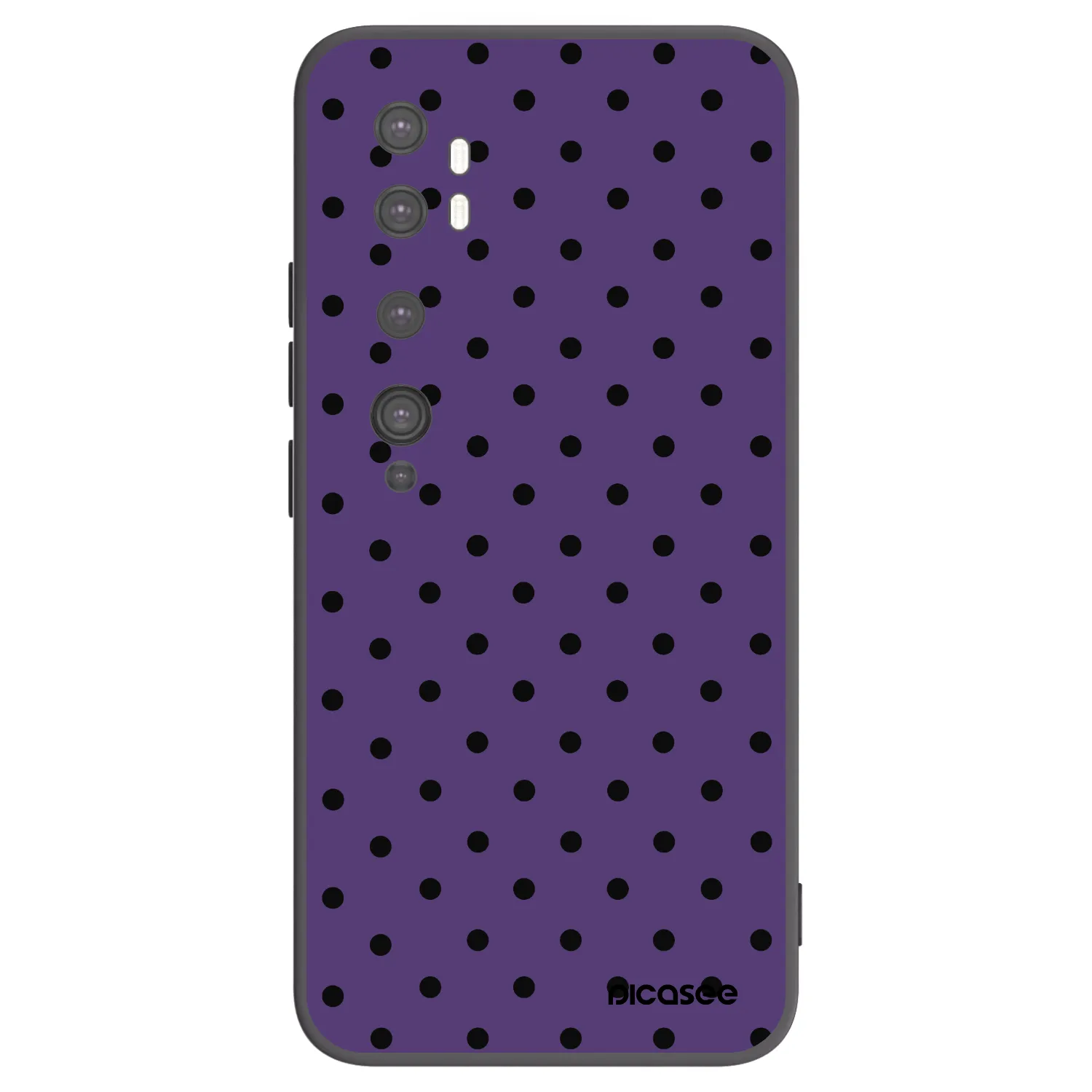 Picasee silikonski črni ovitek za Xiaomi Mi Note 10 (Pro) - Flickers 2